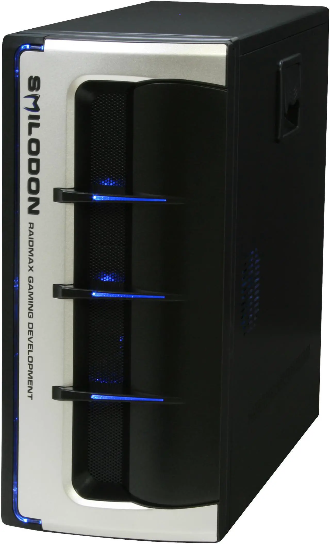 Alt view image 4 of 14 - RAIDMAX SMILODON ATX-612WBP Black 1.0mm SECC Steel ATX Mid Tower Foldout MB Computer Case With 500W Power Supply
