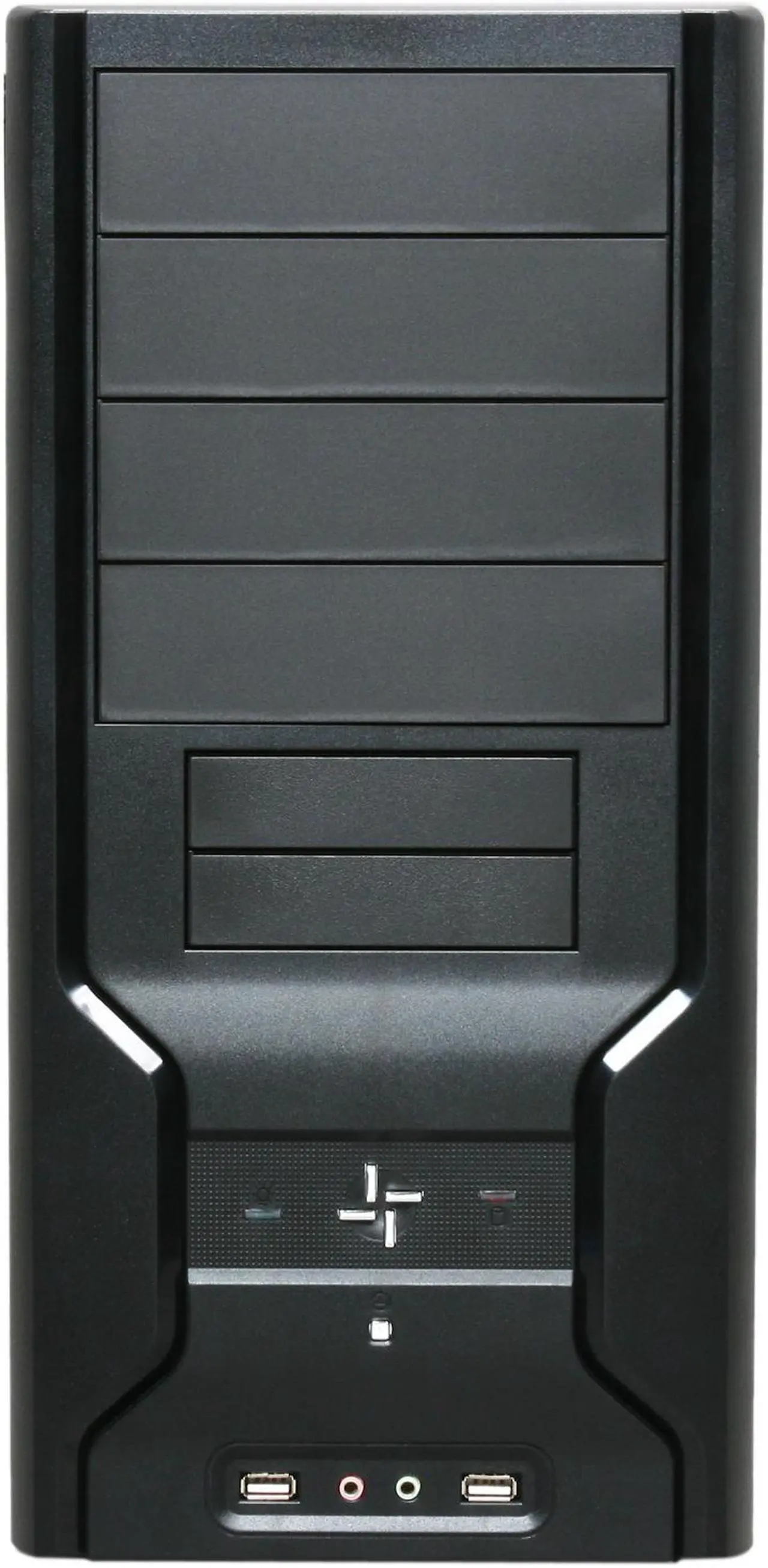 Alt view image 2 of 8 - RAIDMAX APEX ATX-802BP Black SECC Steel ATX Mid Tower Computer Case 450W Power Supply