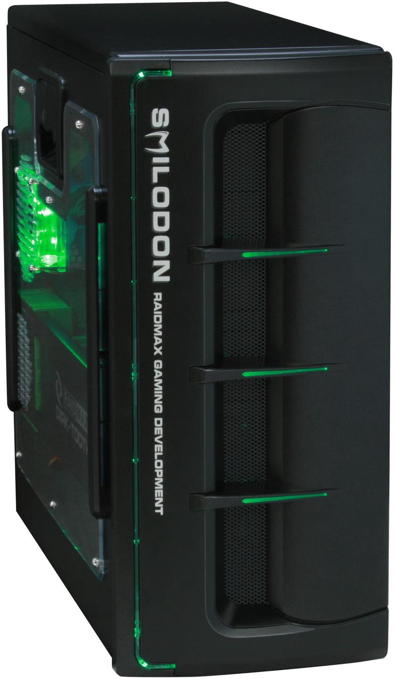 Alt view image 2 of 14 - RAIDMAX SMILODON Extreme Black ATX-612WEB 1.0mm SECC Steel ATX Mid Tower Foldout MB Computer Case