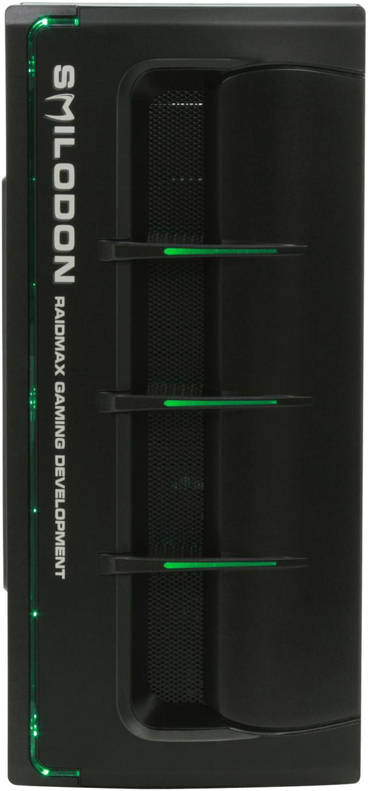 Alt view image 3 of 14 - RAIDMAX SMILODON Extreme Black ATX-612WEB 1.0mm SECC Steel ATX Mid Tower Foldout MB Computer Case