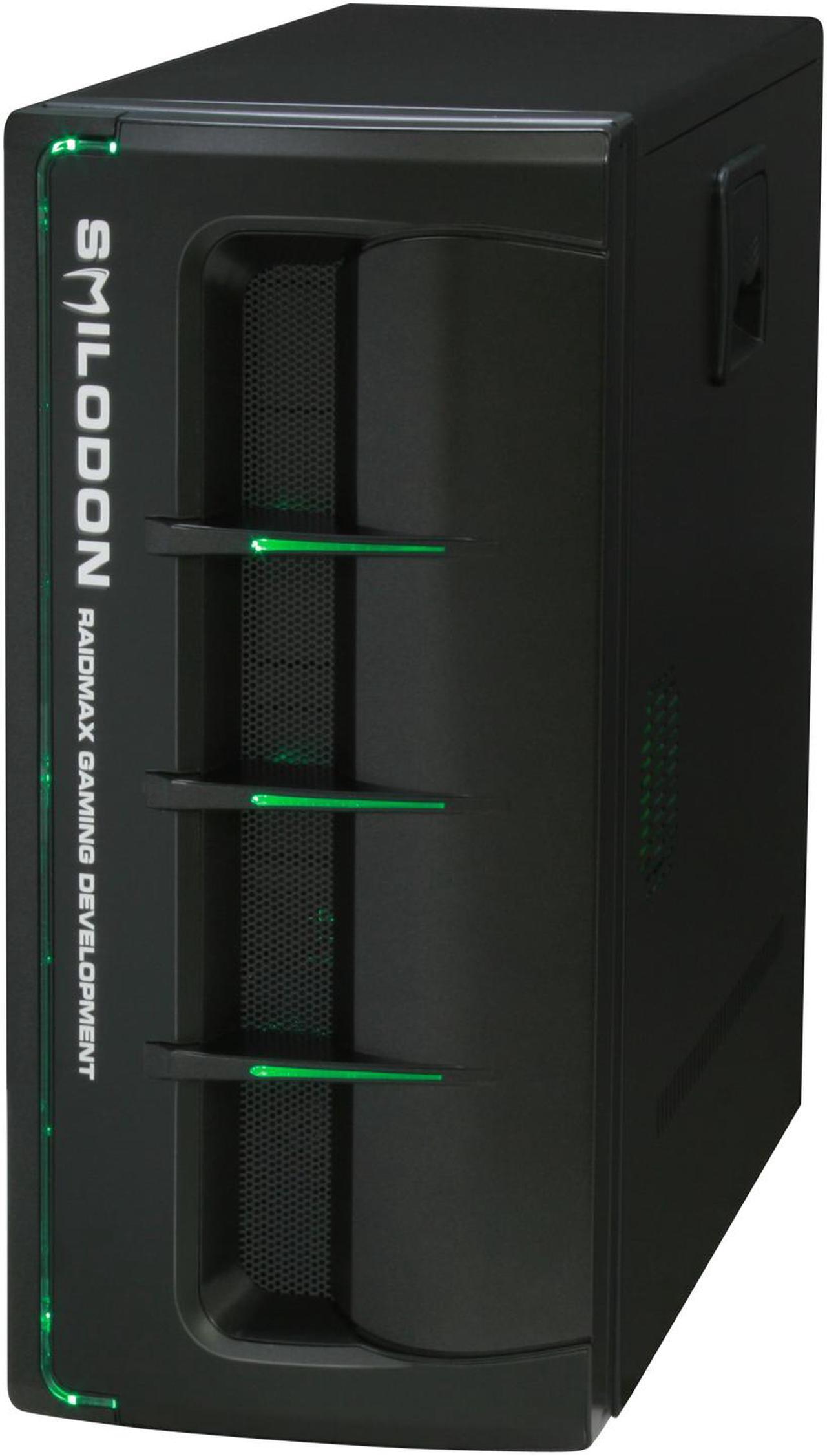 Alt view image 4 of 14 - RAIDMAX SMILODON Extreme Black ATX-612WEB 1.0mm SECC Steel ATX Mid Tower Foldout MB Computer Case