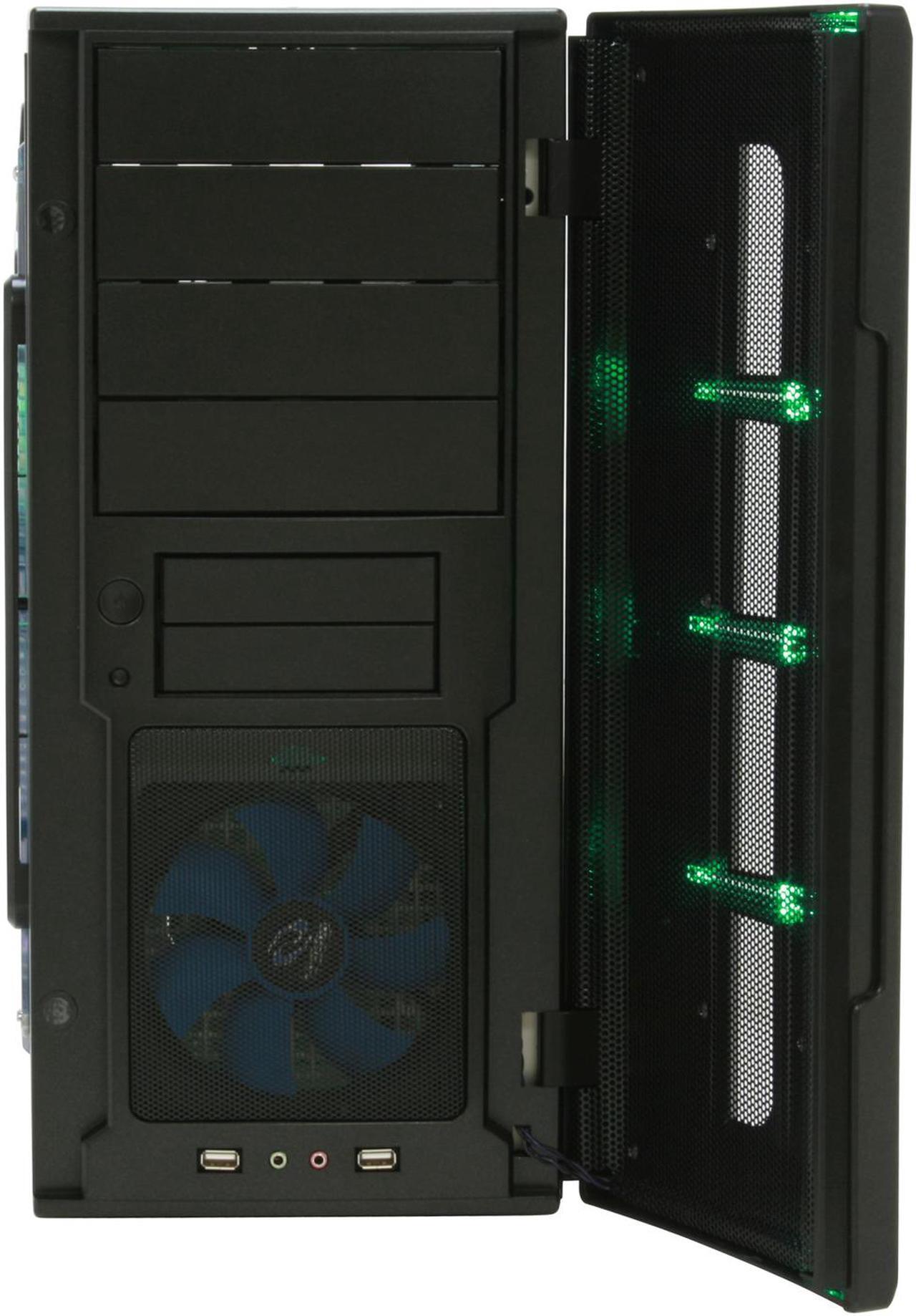 Alt view image 5 of 14 - RAIDMAX SMILODON Extreme Black ATX-612WEB 1.0mm SECC Steel ATX Mid Tower Foldout MB Computer Case