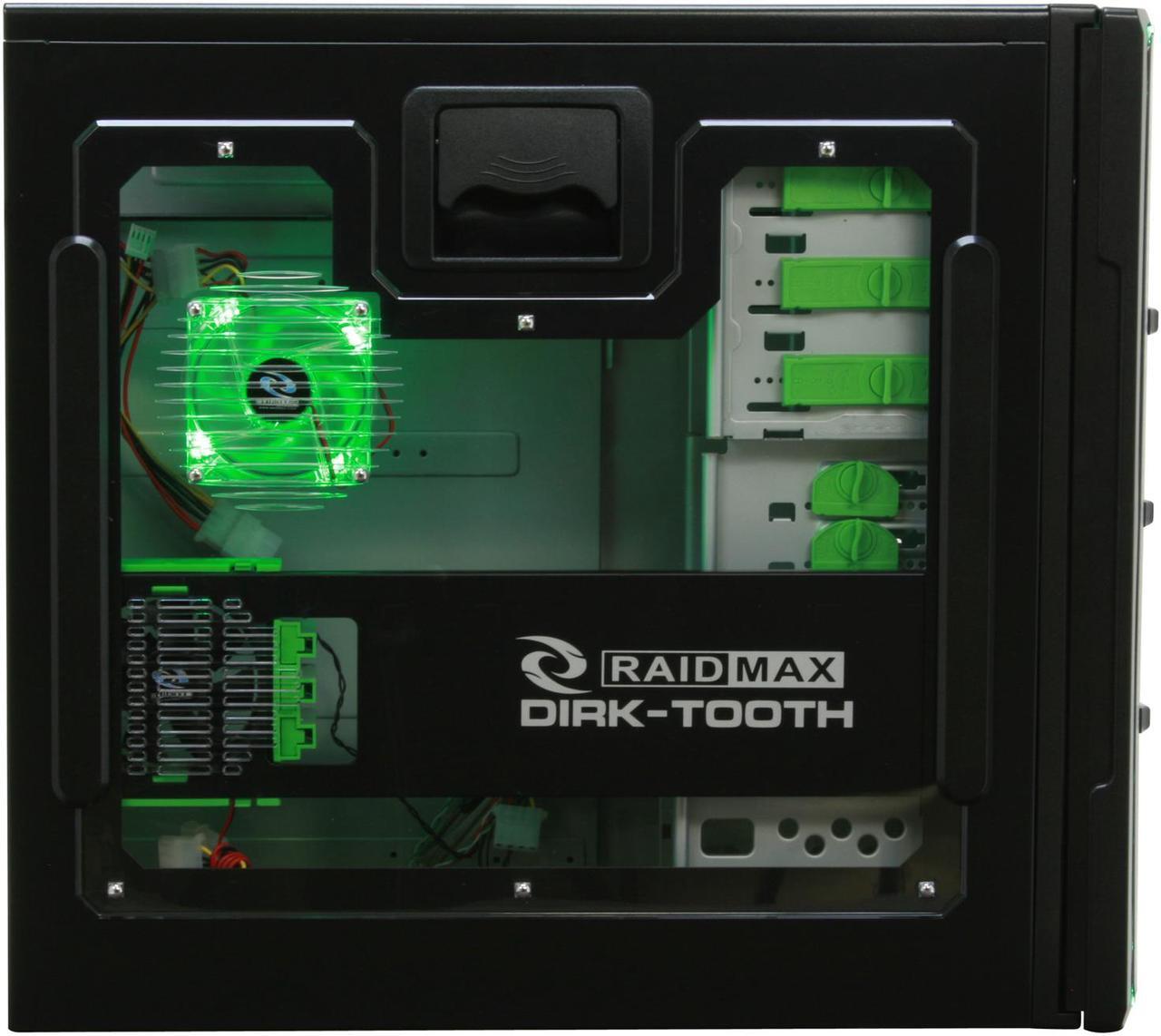 Alt view image 6 of 14 - RAIDMAX SMILODON Extreme Black ATX-612WEB 1.0mm SECC Steel ATX Mid Tower Foldout MB Computer Case