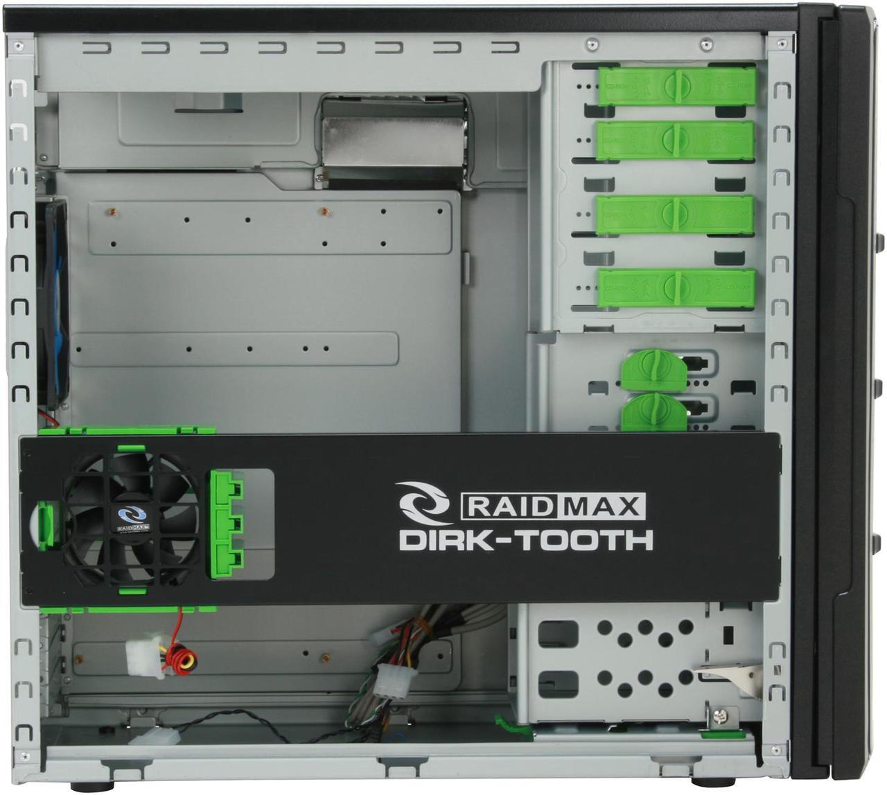 Alt view image 9 of 14 - RAIDMAX SMILODON Extreme Black ATX-612WEB 1.0mm SECC Steel ATX Mid Tower Foldout MB Computer Case