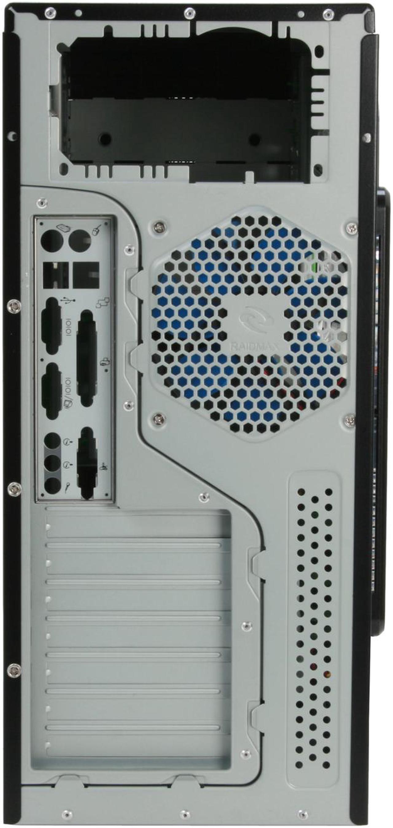 Alt view image 13 of 14 - RAIDMAX SMILODON Extreme Black ATX-612WEB 1.0mm SECC Steel ATX Mid Tower Foldout MB Computer Case