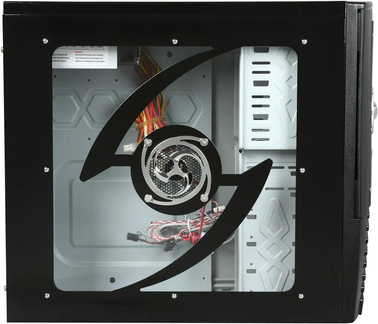 Alt view image 4 of 9 - RAIDMAX Scorpio ATX-868WBP Black 0.8mm Japanese SECC ATX Mid Tower Computer Case 420watts PS2 ATX12V Power Supply