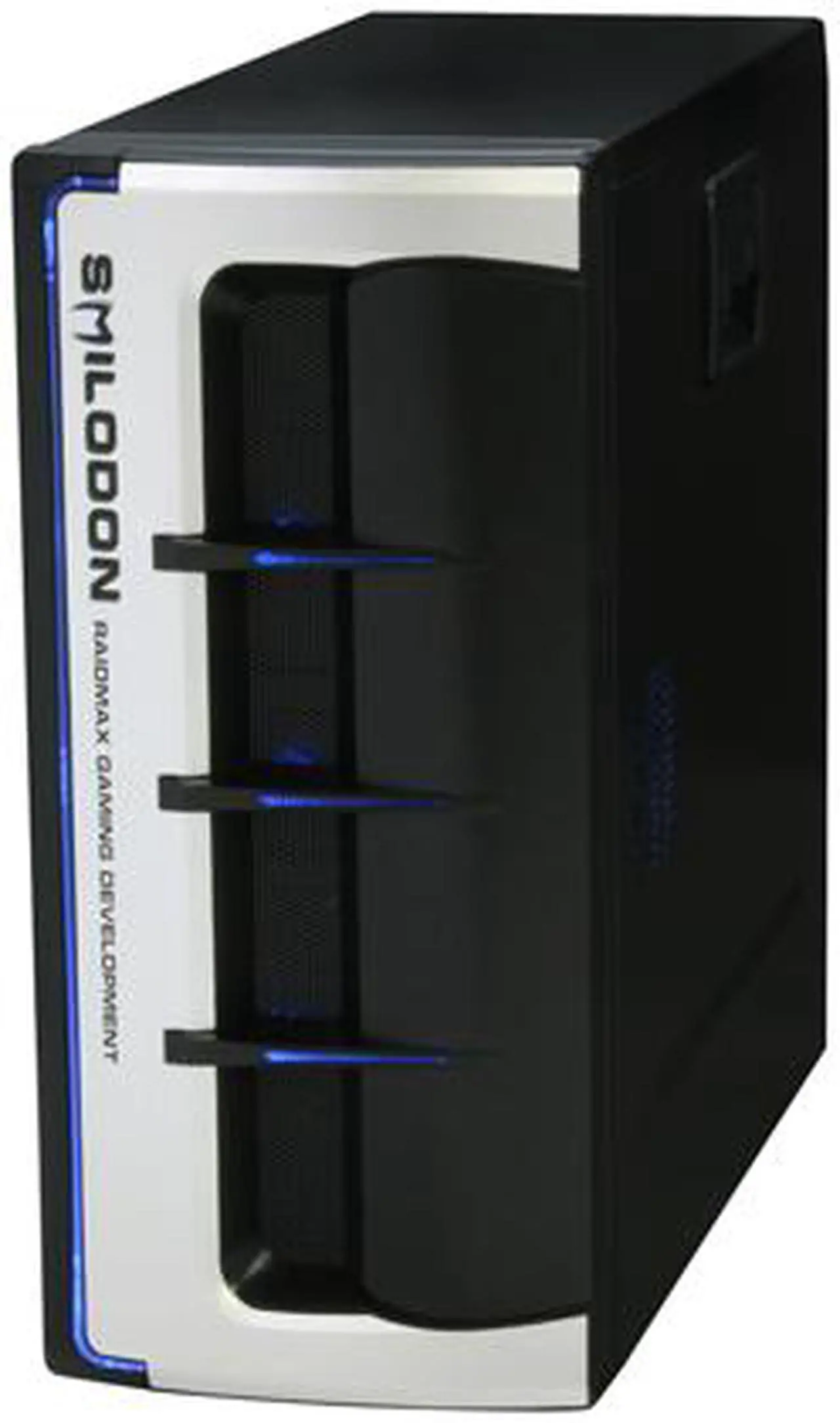 Alt view image 6 of 16 - RAIDMAX SMILODON ATX-612WB530P Black 1.0mm SECC Steel ATX Mid Tower Foldout MB Computer Case With 530W Modular LED Power Supply