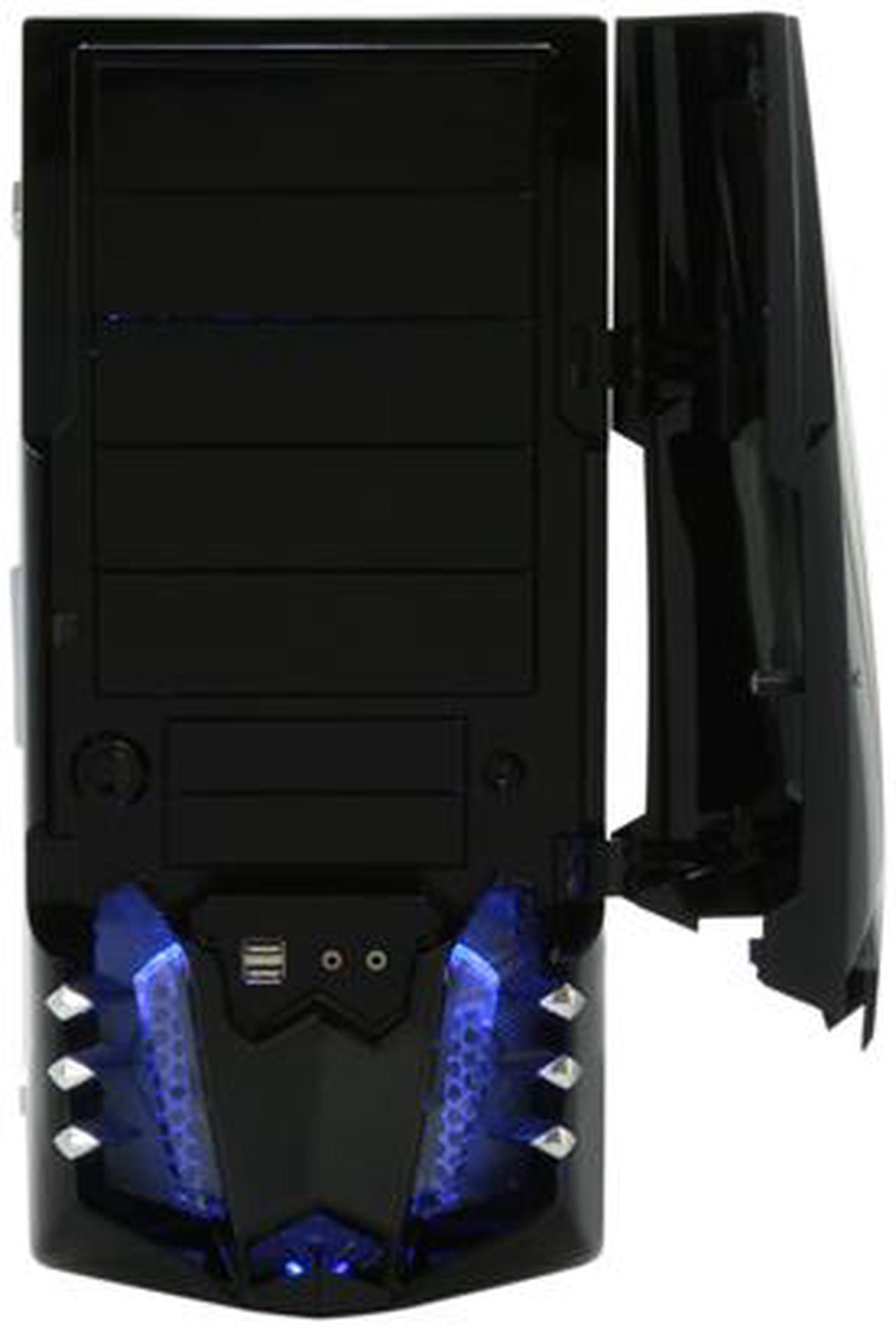 Alt view image 4 of 12 - RAIDMAX SAGITTA 2 ATX-928WB530P Black 0.7mm SECC Steel ATX Mid Tower Removable MB Computer Case With 530W Modular LED Power Supply