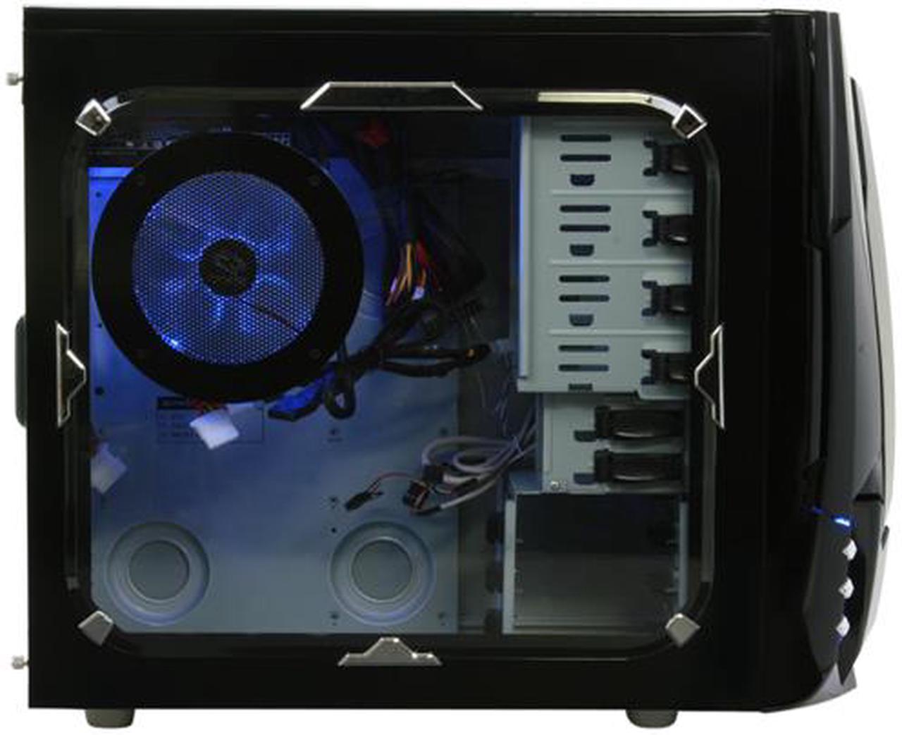 Alt view image 5 of 12 - RAIDMAX SAGITTA 2 ATX-928WB530P Black 0.7mm SECC Steel ATX Mid Tower Removable MB Computer Case With 530W Modular LED Power Supply