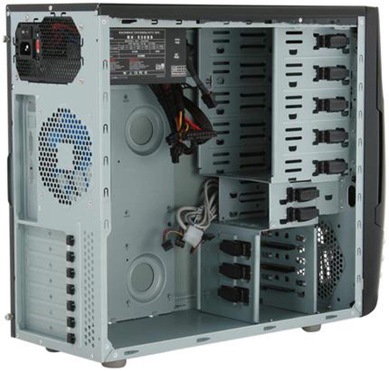 Alt view image 7 of 12 - RAIDMAX SAGITTA 2 ATX-928WB530P Black 0.7mm SECC Steel ATX Mid Tower Removable MB Computer Case With 530W Modular LED Power Supply