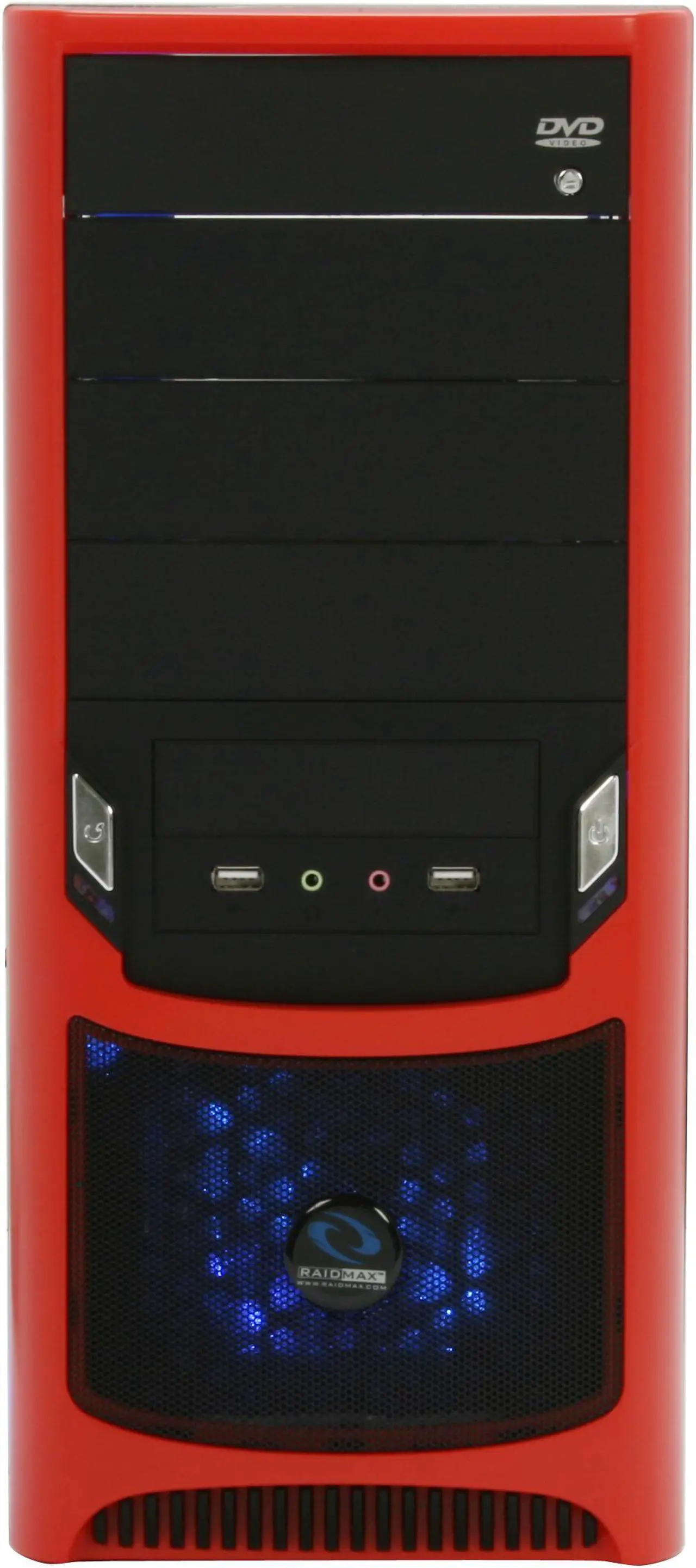 Alt view image 3 of 12 - RAIDMAX Tornado ATX-238WR Black / Red SECC Steel ATX Mid Tower Computer Case
