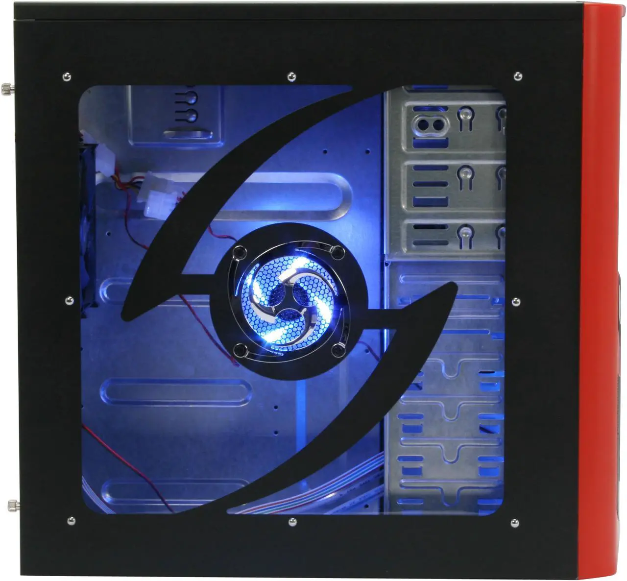 Alt view image 5 of 12 - RAIDMAX Tornado ATX-238WR Black / Red SECC Steel ATX Mid Tower Computer Case