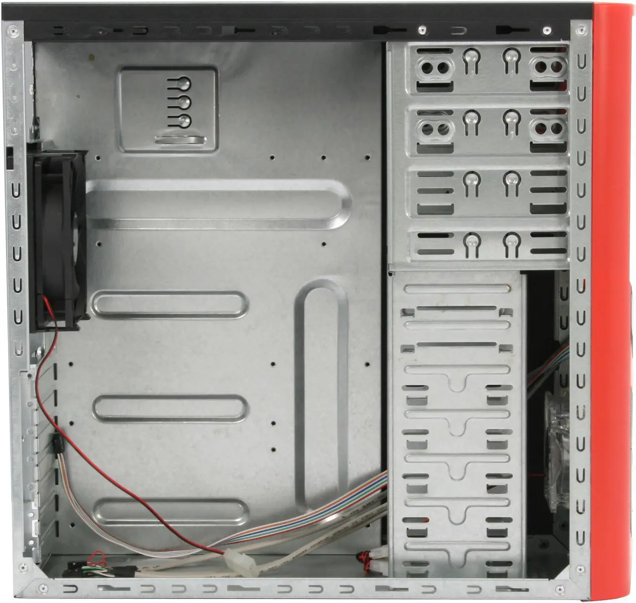 Alt view image 8 of 12 - RAIDMAX Tornado ATX-238WR Black / Red SECC Steel ATX Mid Tower Computer Case