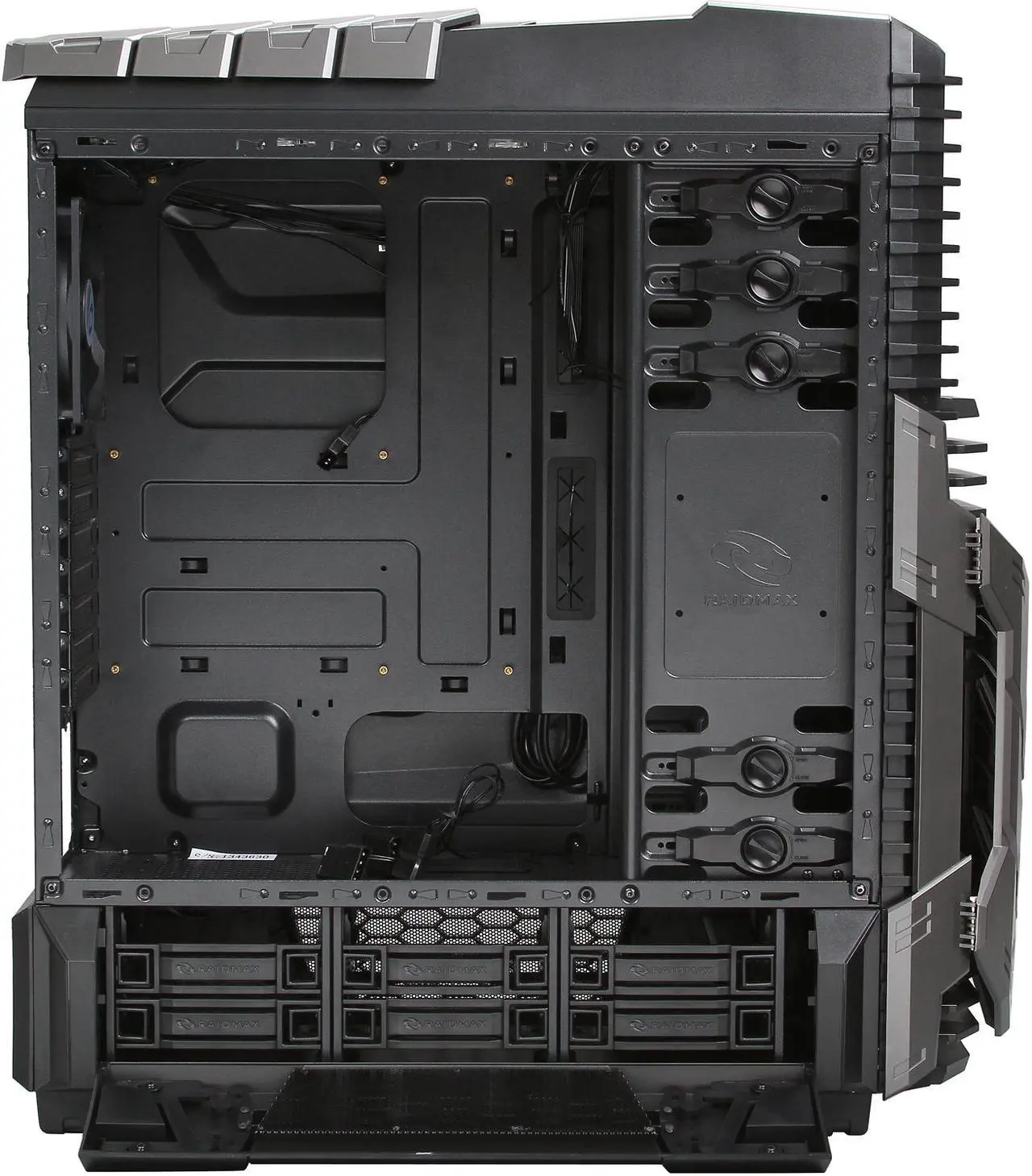 Alt view image 6 of 10 - RAIDMAX Agusta ATX-605BT Black / Titanium Steel / Plastic ATX Full Tower Computer Case