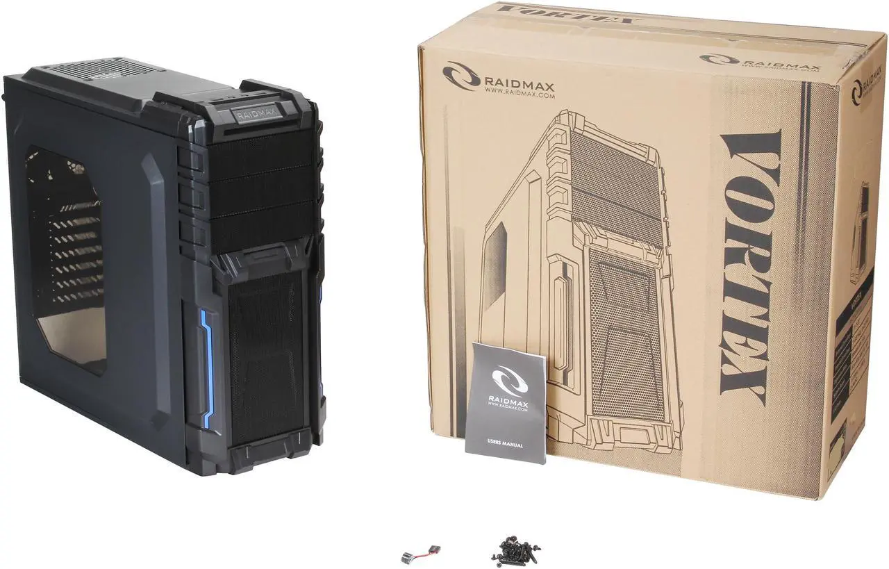 Alt view image 11 of 10 - RAIDMAX Vortex ATX-402WB Black Steel / Plastic ATX Mid Tower Computer Case