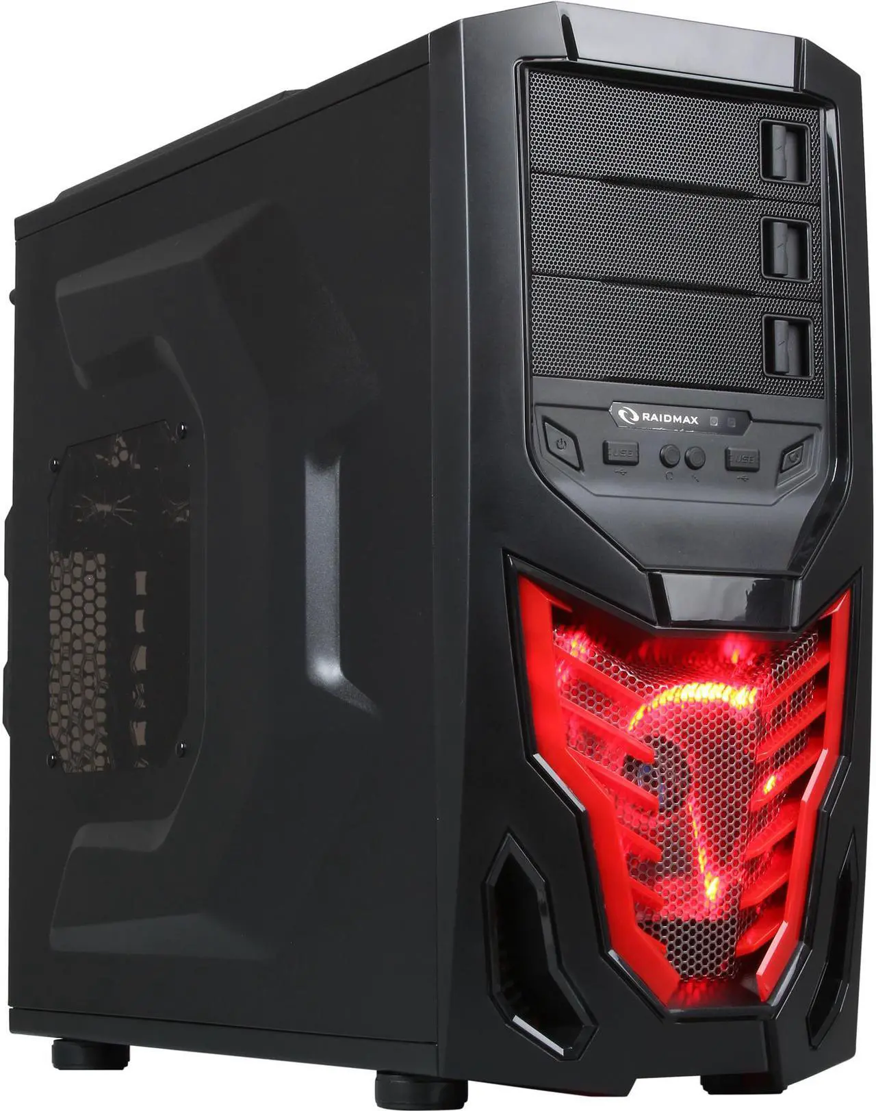 Main image of RAIDMAX Cobra Z ATX-502WBR Black / Red Steel / Plastic ATX Mid Tower Computer Case