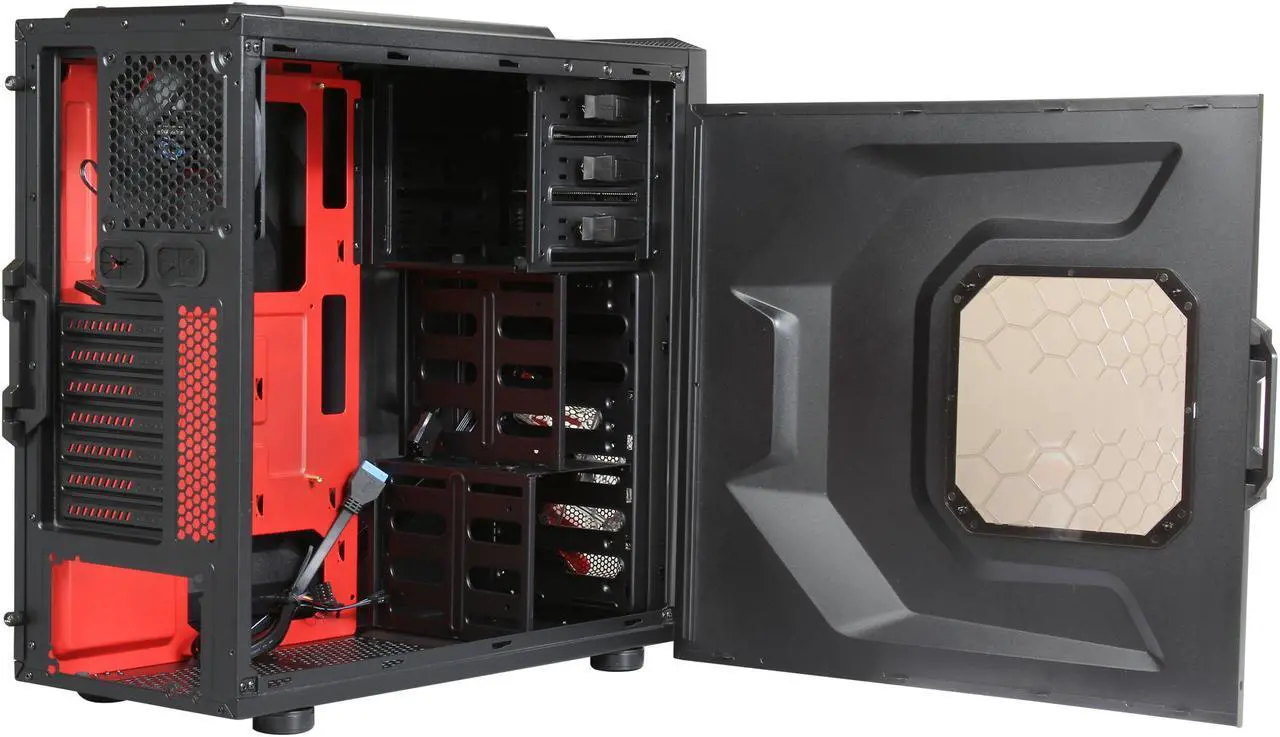 Alt view image 6 of 9 - RAIDMAX Cobra Z ATX-502WBR Black / Red Steel / Plastic ATX Mid Tower Computer Case