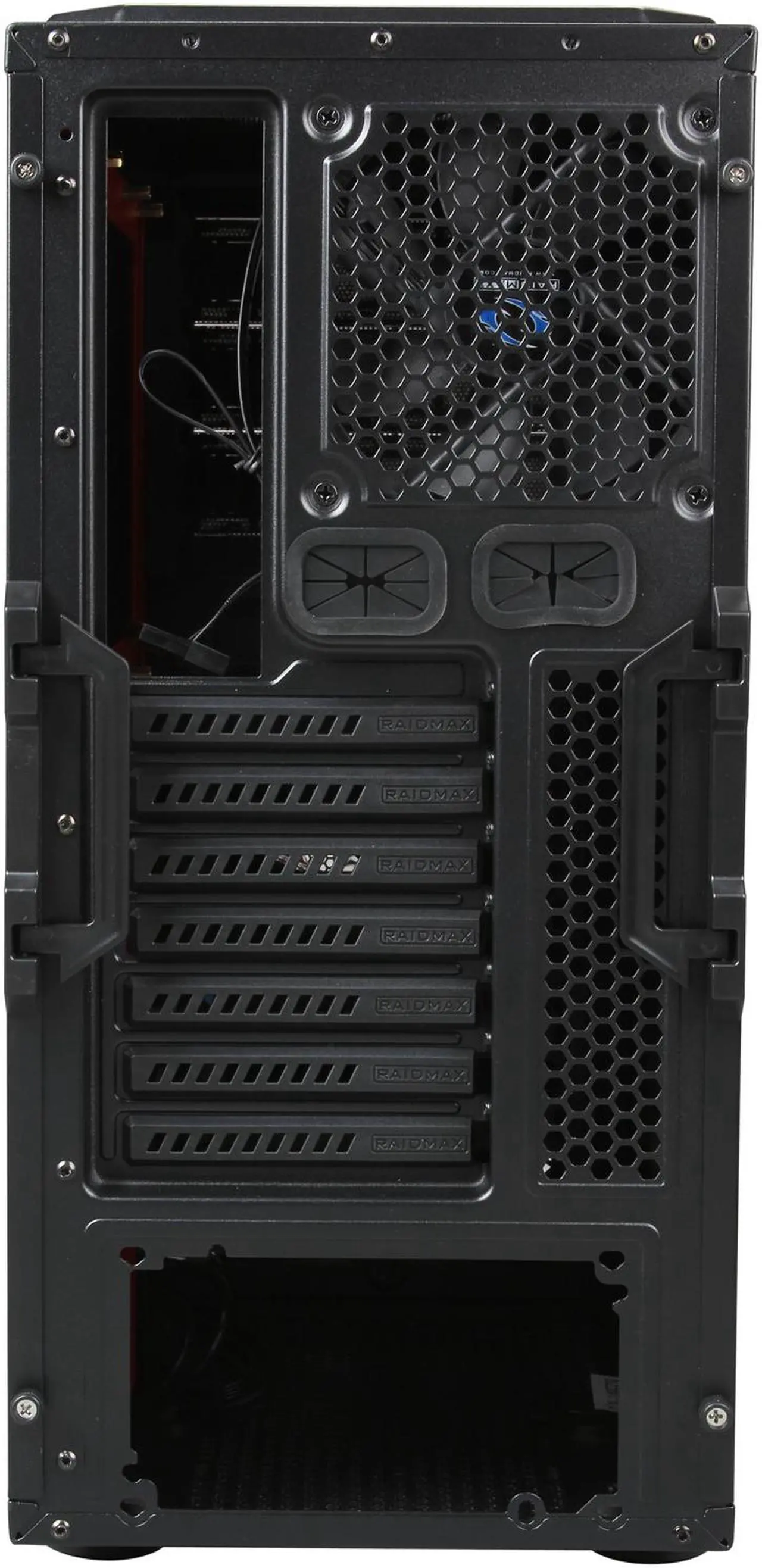 Alt view image 9 of 9 - RAIDMAX Cobra Z ATX-502WBR Black / Red Steel / Plastic ATX Mid Tower Computer Case