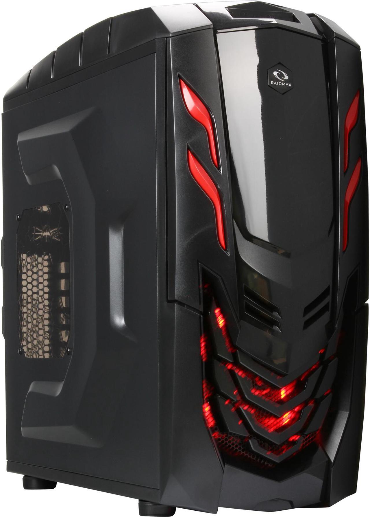 Main image of RAIDMAX Viper GX ATX-512WBR Black / Red Steel / Plastic ATX Mid Tower Computer Case