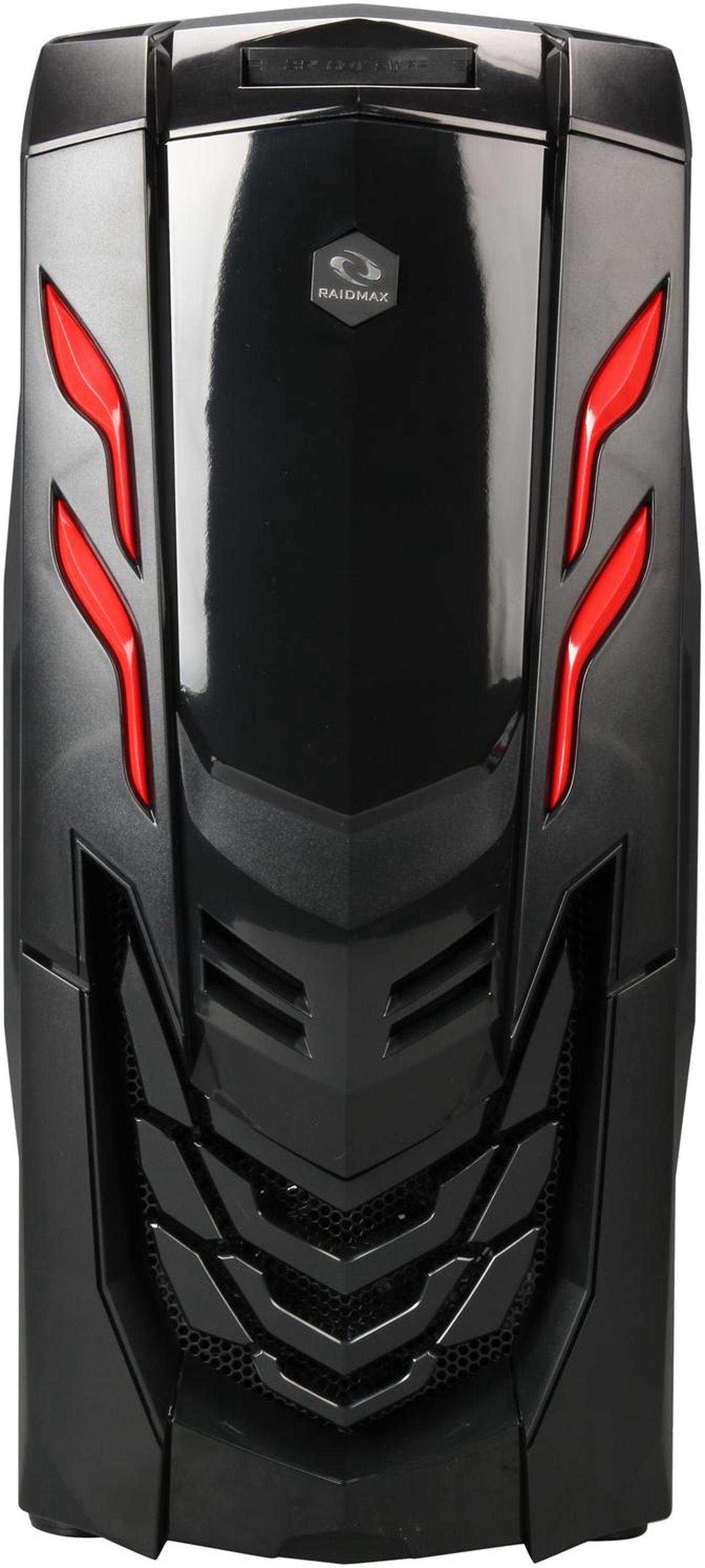 Alt view image 2 of 9 - RAIDMAX Viper GX ATX-512WBR Black / Red Steel / Plastic ATX Mid Tower Computer Case