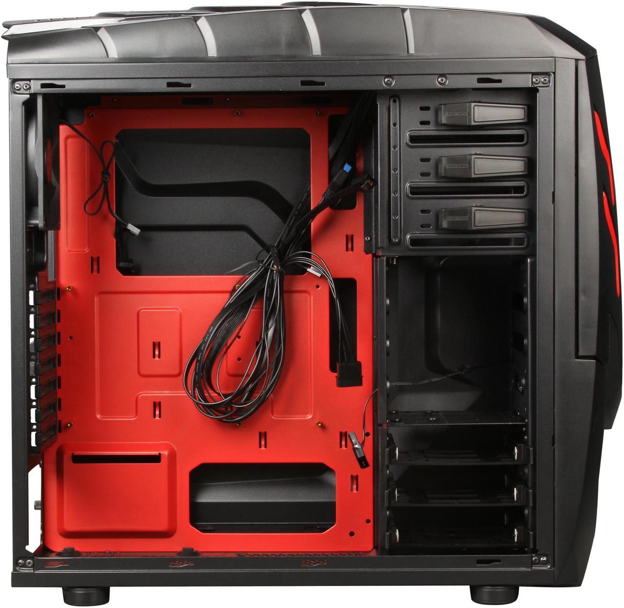 Alt view image 6 of 9 - RAIDMAX Viper GX ATX-512WBR Black / Red Steel / Plastic ATX Mid Tower Computer Case