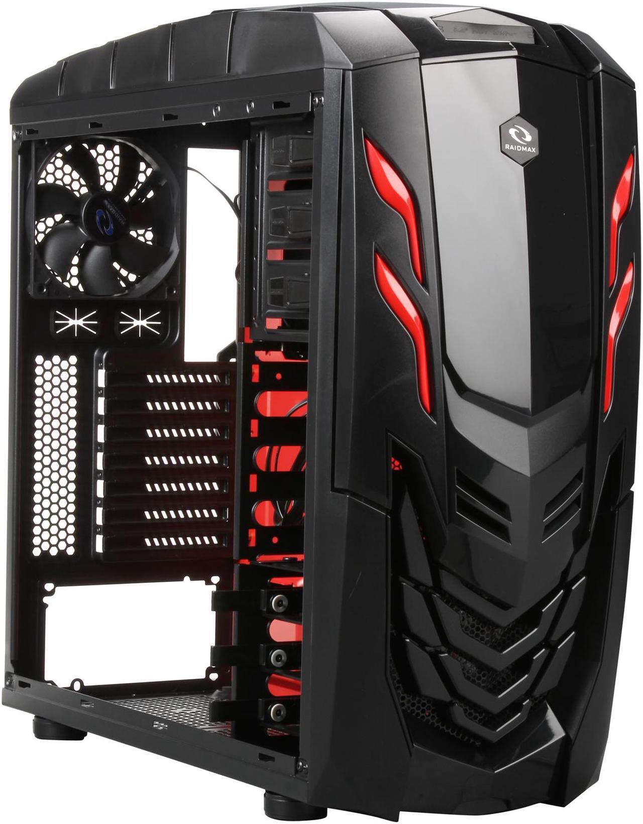 Alt view image 7 of 9 - RAIDMAX Viper GX ATX-512WBR Black / Red Steel / Plastic ATX Mid Tower Computer Case
