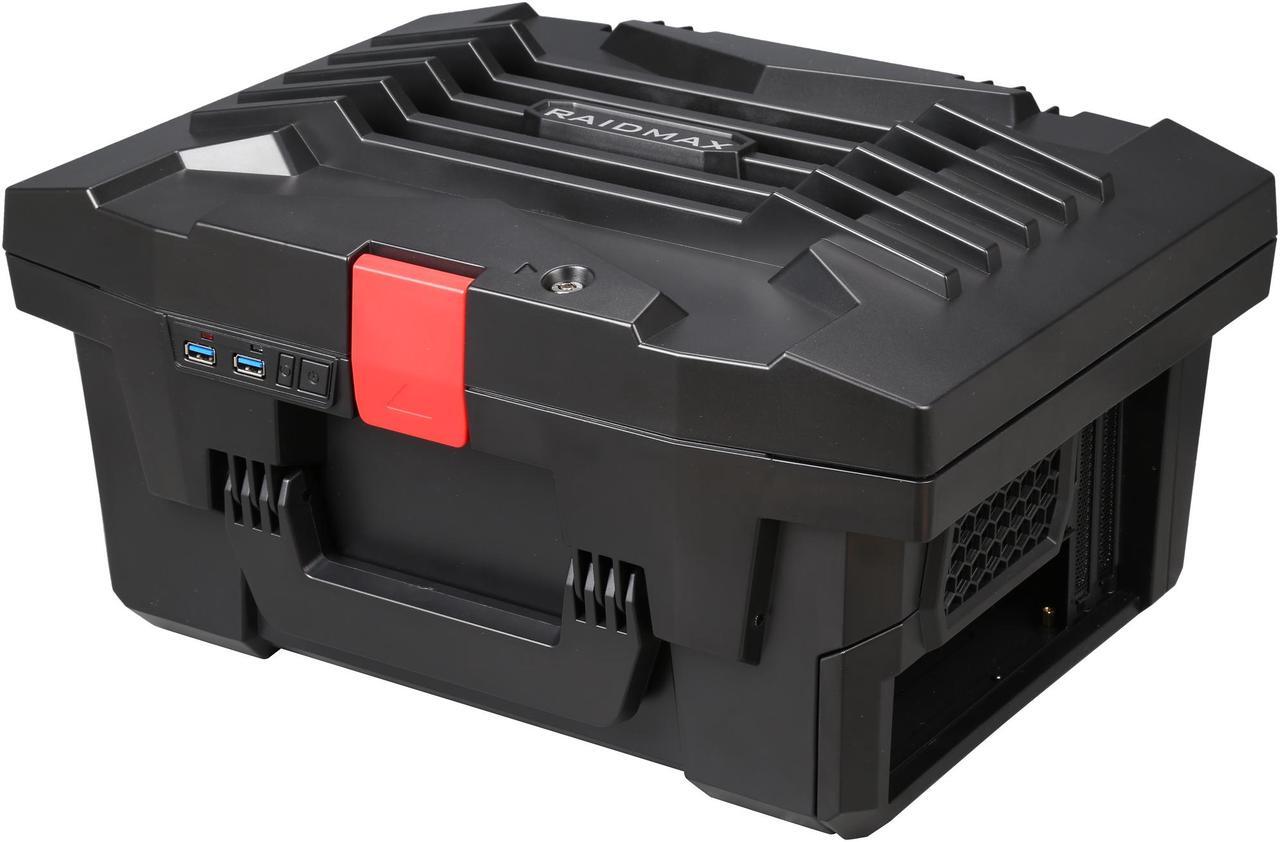 Alt view image 3 of 10 - RAIDMAX Troy ITX-121B Black Steel / Plastic Mini-ITX Tower Computer Case