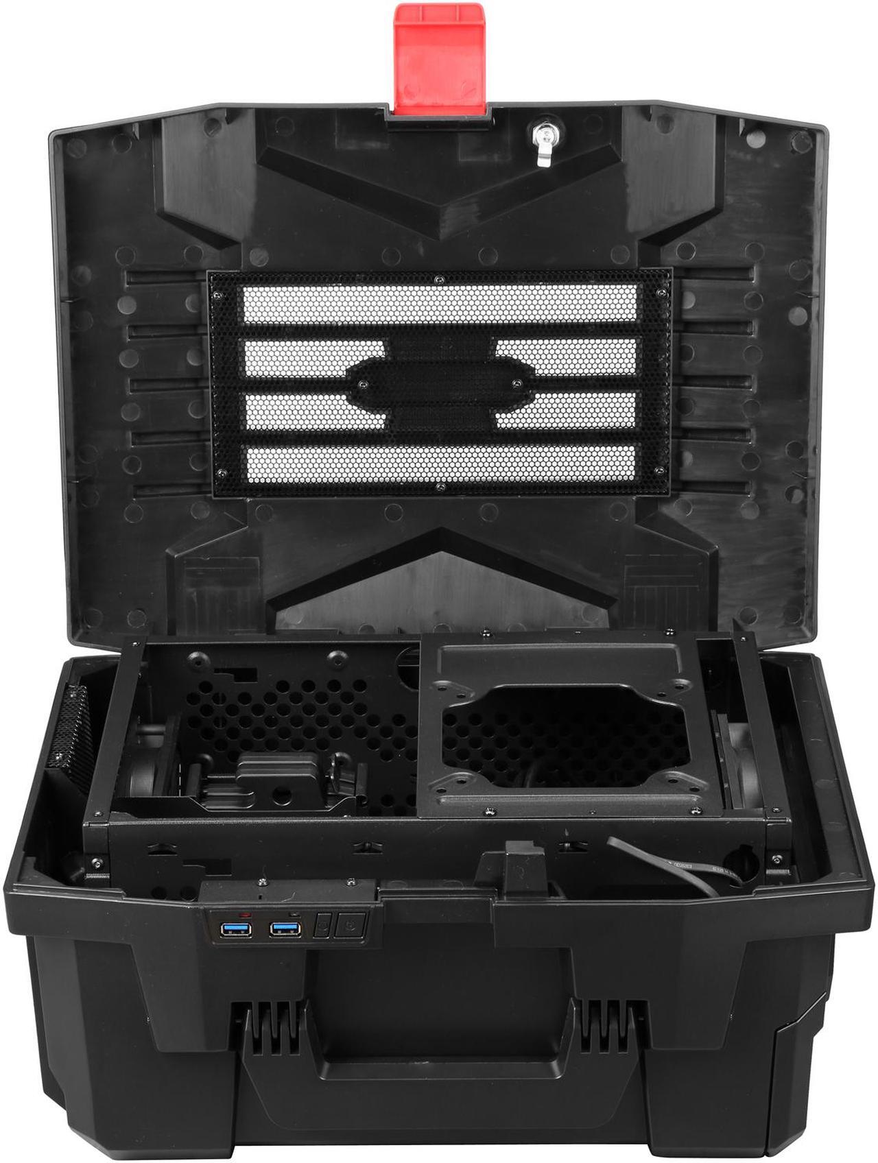 Alt view image 7 of 10 - RAIDMAX Troy ITX-121B Black Steel / Plastic Mini-ITX Tower Computer Case