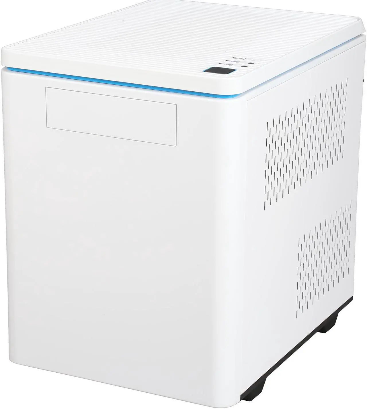 Alt view image 5 of 11 - RAIDMAX Hyperion MATX-102WWU White / Blue Aluminum / Plastic / Steel Micro ATX Tower Computer Case