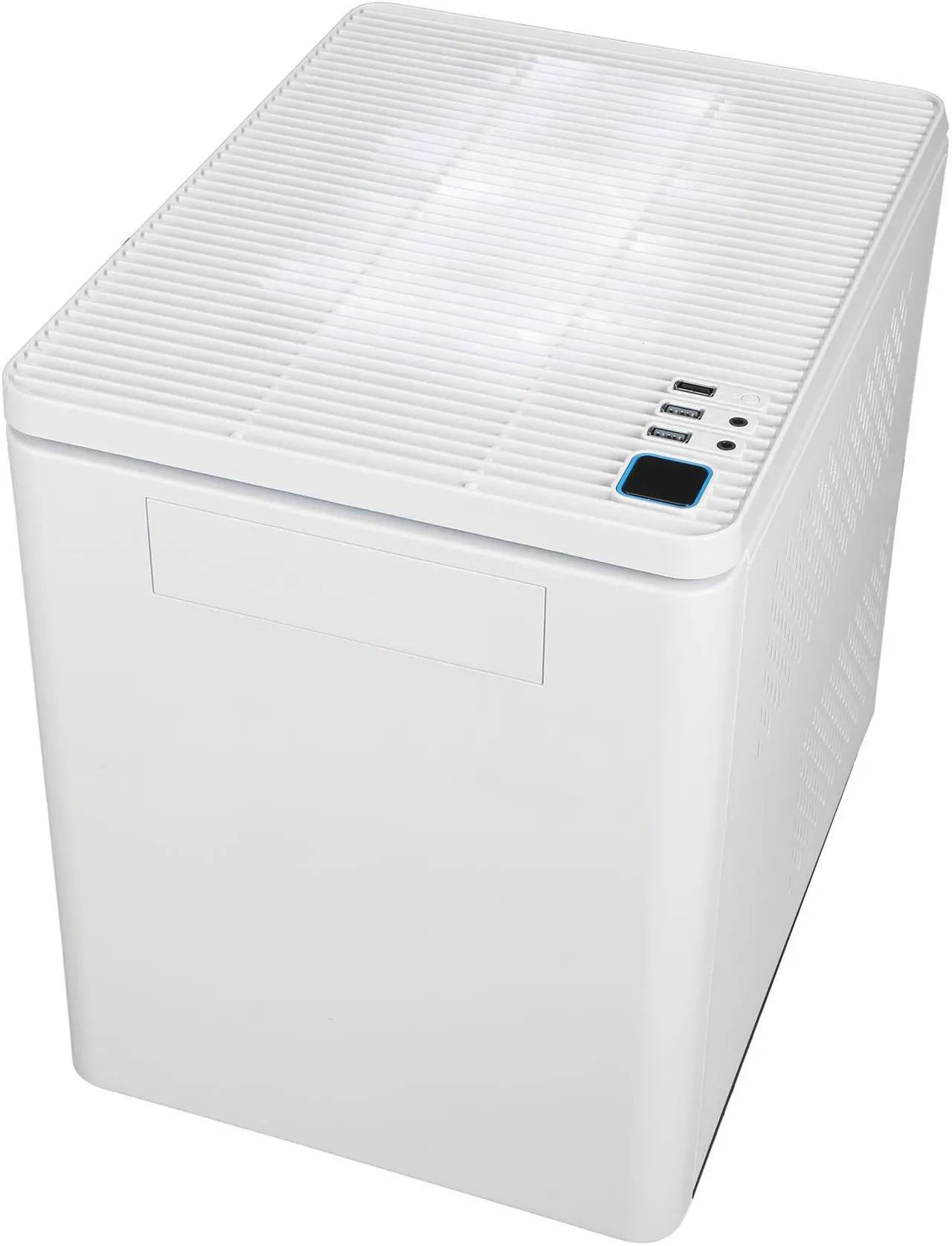 Alt view image 10 of 11 - RAIDMAX Hyperion MATX-102WWU White / Blue Aluminum / Plastic / Steel Micro ATX Tower Computer Case