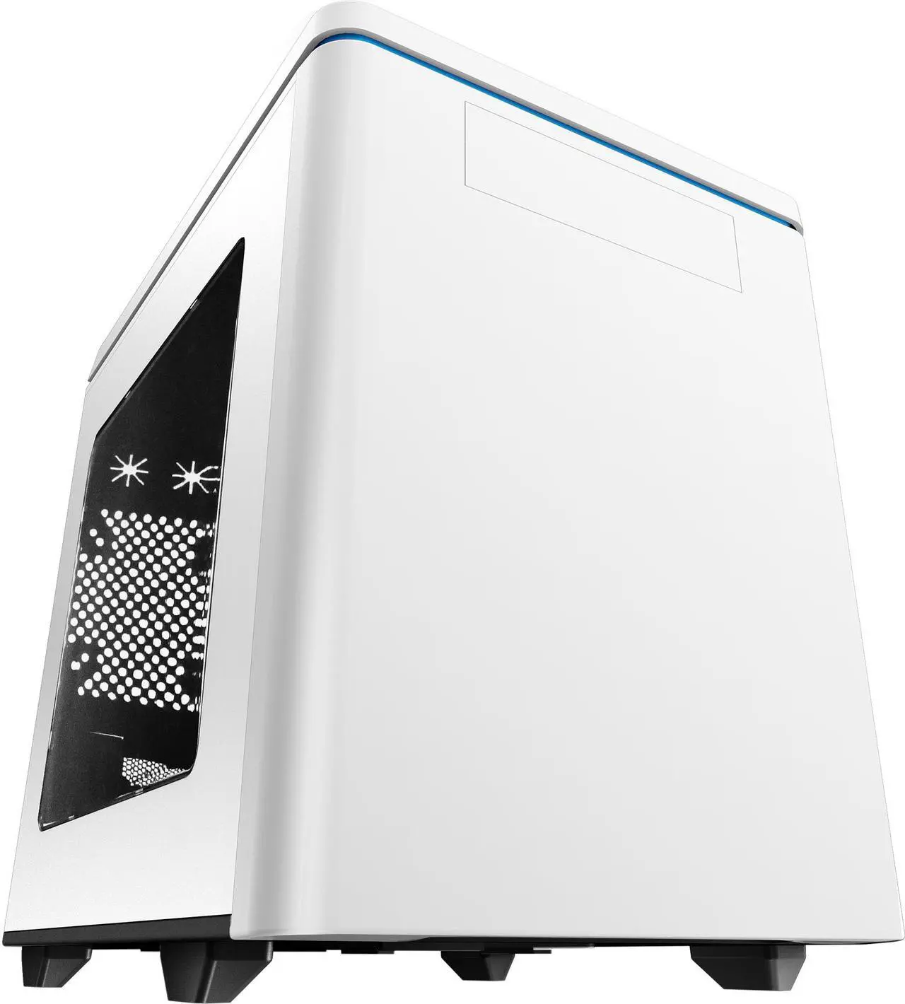 Main image of RAIDMAX Hyperion MATX-102WWU White / Blue Aluminum / Plastic / Steel Micro ATX Tower Computer Case