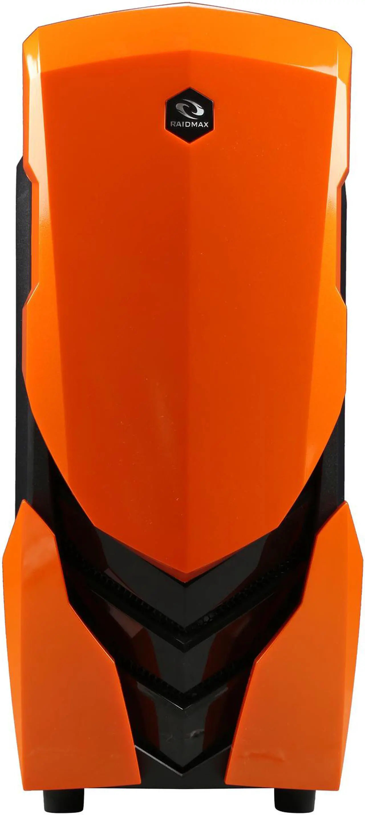 Alt view image 4 of 11 - RAIDMAX Ninja II ATX-A06WBO Black / Orange Steel / Plastic ATX Tower Computer Case