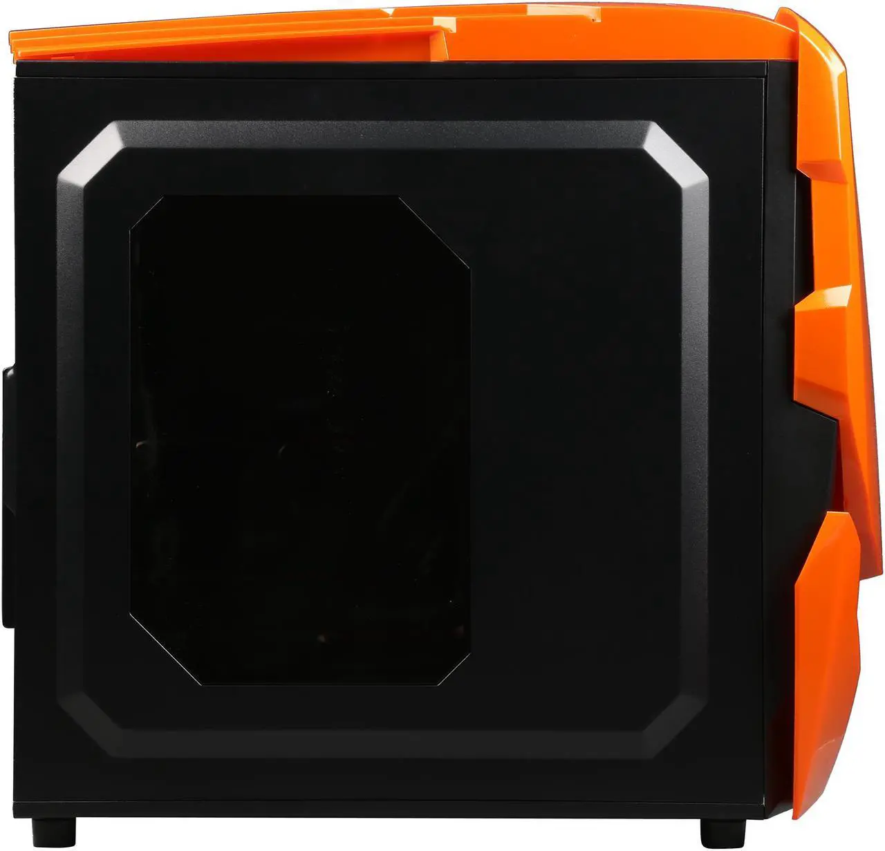 Alt view image 6 of 11 - RAIDMAX Ninja II ATX-A06WBO Black / Orange Steel / Plastic ATX Tower Computer Case