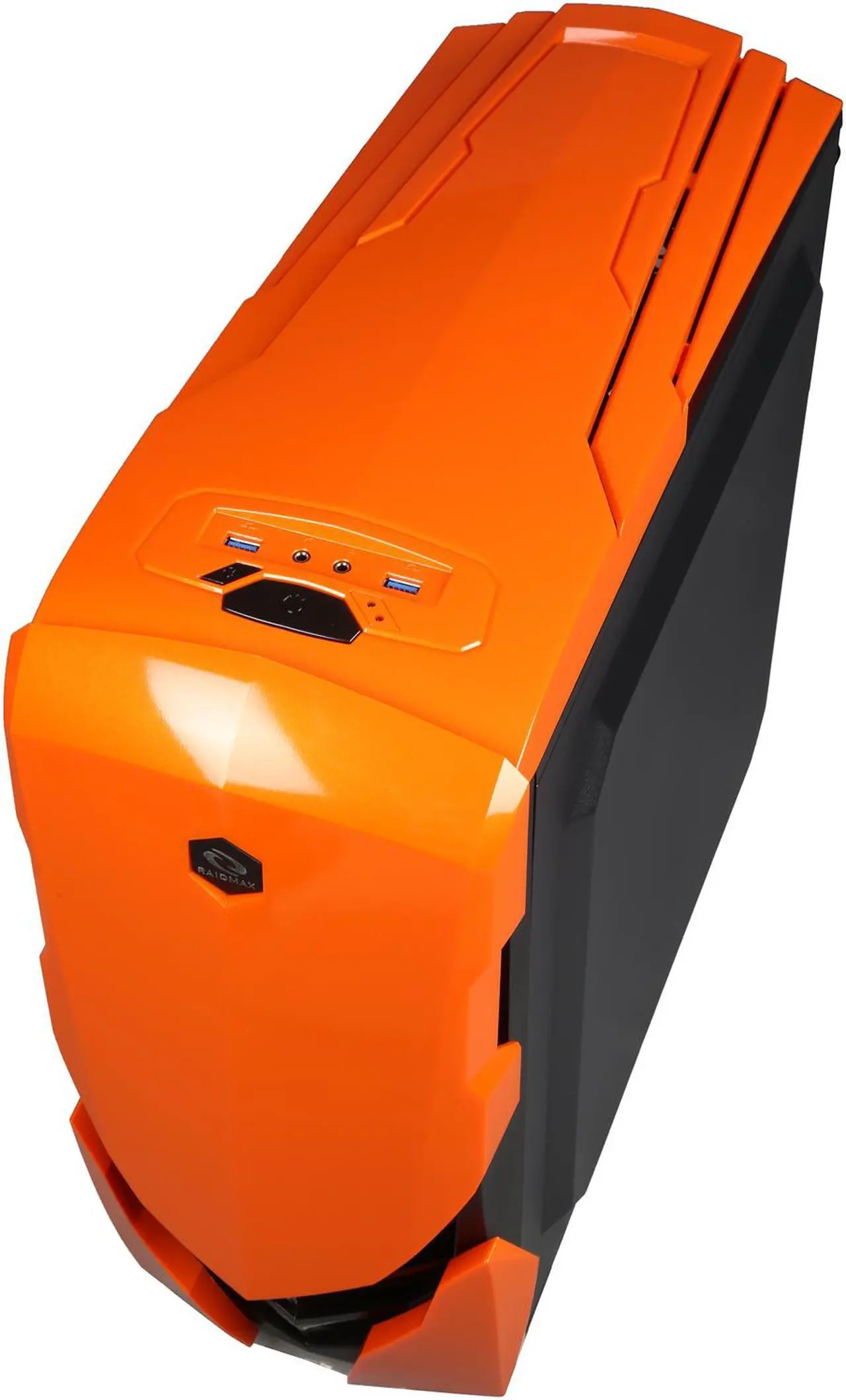 Alt view image 10 of 11 - RAIDMAX Ninja II ATX-A06WBO Black / Orange Steel / Plastic ATX Tower Computer Case