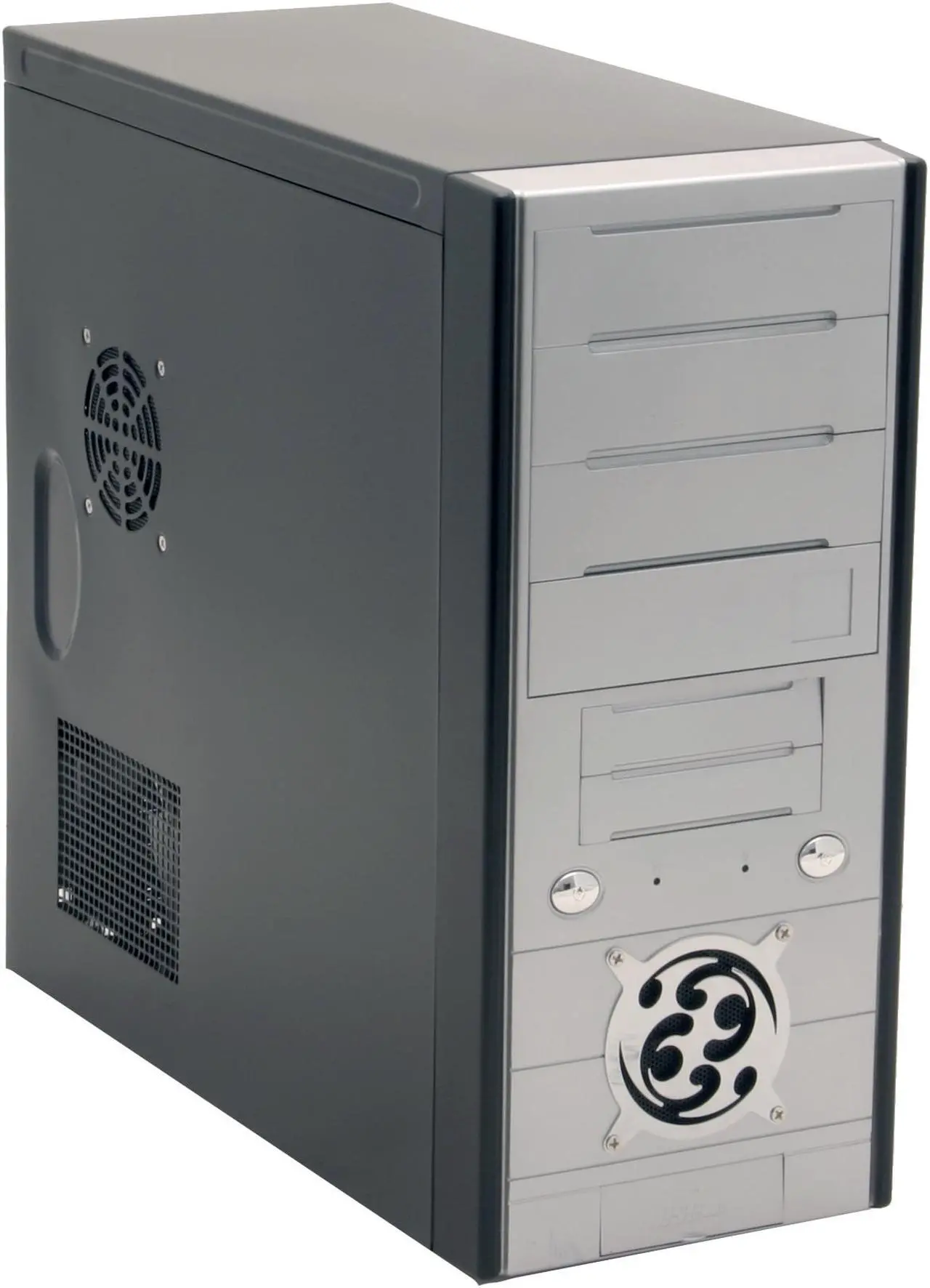 Broadway Com Corp 834PA-SILVERBLACK Silver/Black Computer Case - Newegg.com