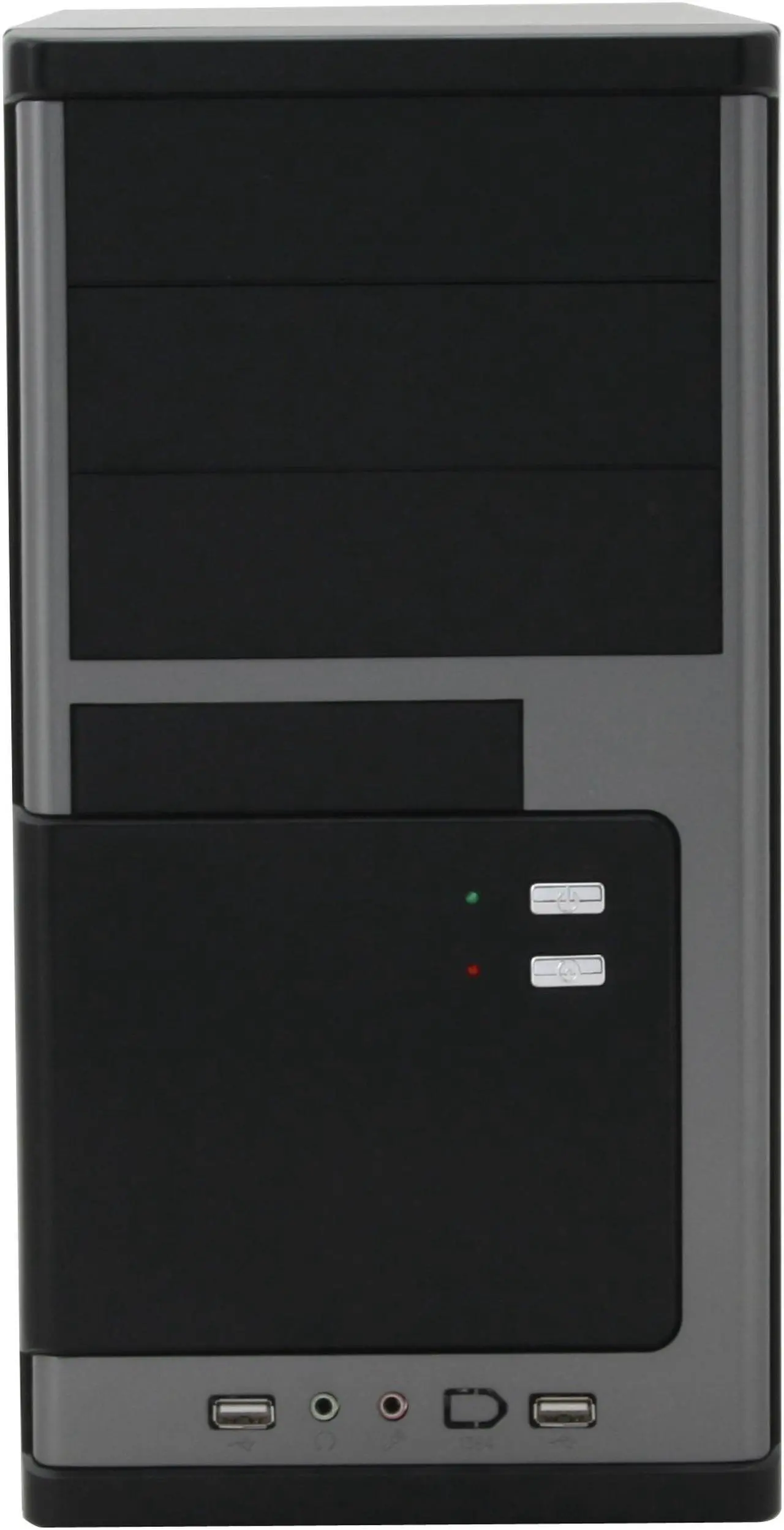 Alt view image 2 of 11 - Broadway Com Corp 937PK-BLACK Steel Computer Case Okia ATX 420W Power Supply