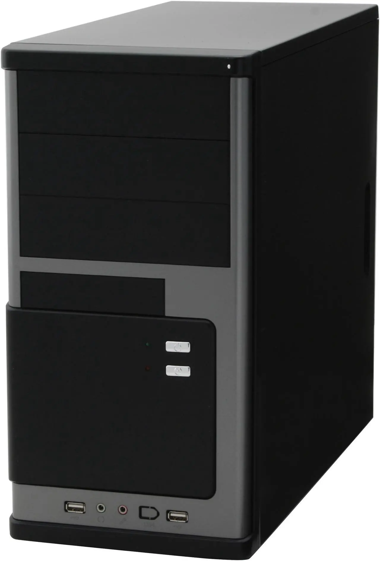 Alt view image 3 of 11 - Broadway Com Corp 937PK-BLACK Steel Computer Case Okia ATX 420W Power Supply