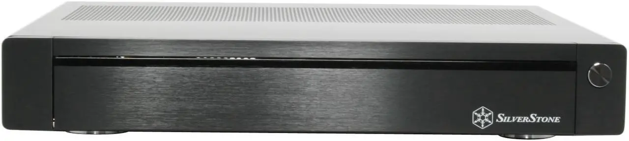 Alt view image 2 of 12 - SILVERSTONE Black Aluminum front panel, 1.0mm SECC body Lascala Series LC19B-R Micro ATX Media Center / HTPC Case