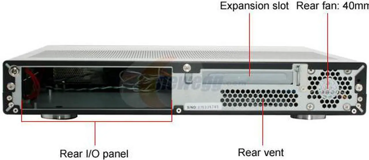 Alt view image 5 of 12 - SILVERSTONE Black Aluminum front panel, 1.0mm SECC body Lascala Series LC19B-R Micro ATX Media Center / HTPC Case