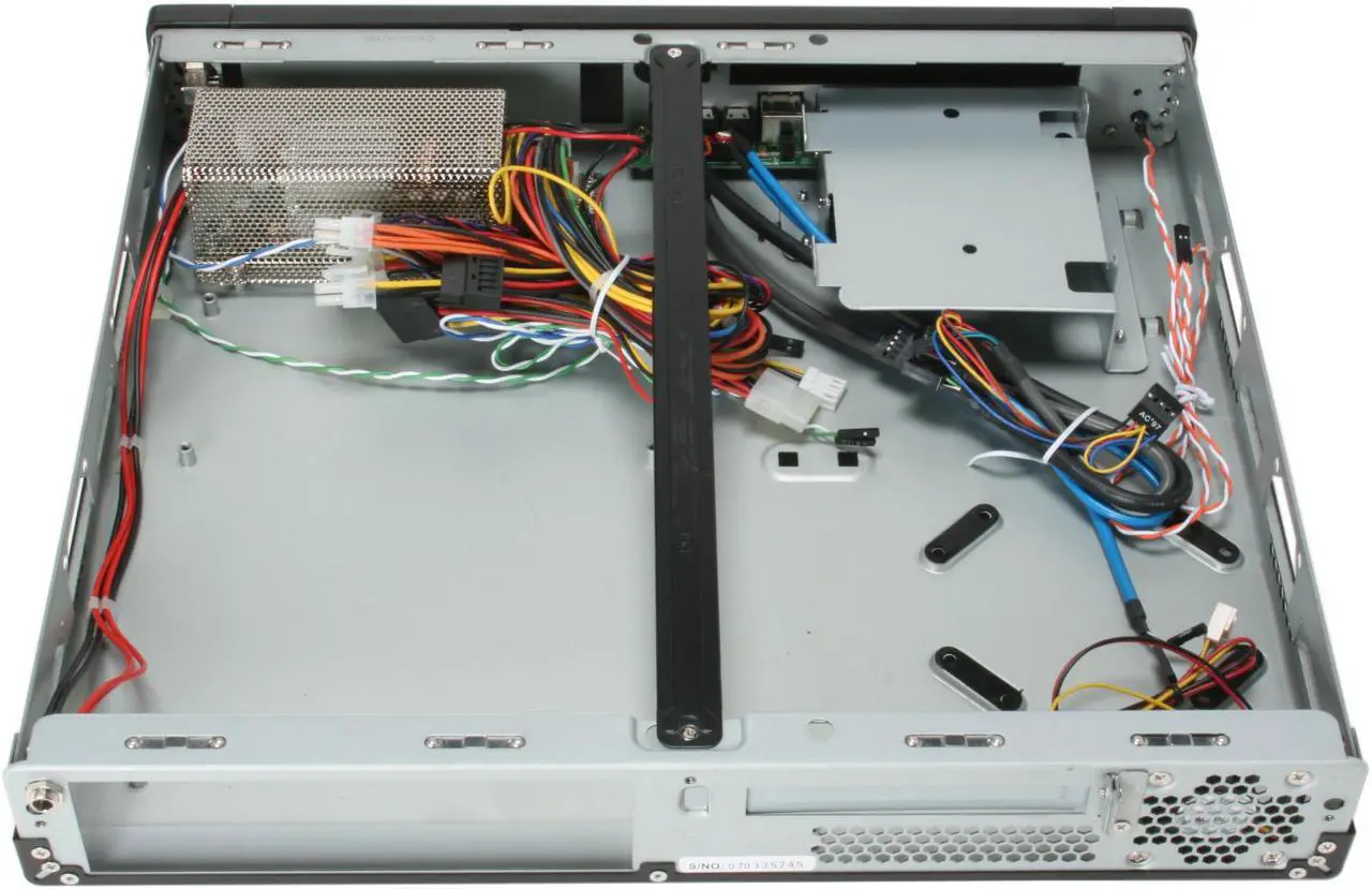 Alt view image 8 of 12 - SILVERSTONE Black Aluminum front panel, 1.0mm SECC body Lascala Series LC19B-R Micro ATX Media Center / HTPC Case