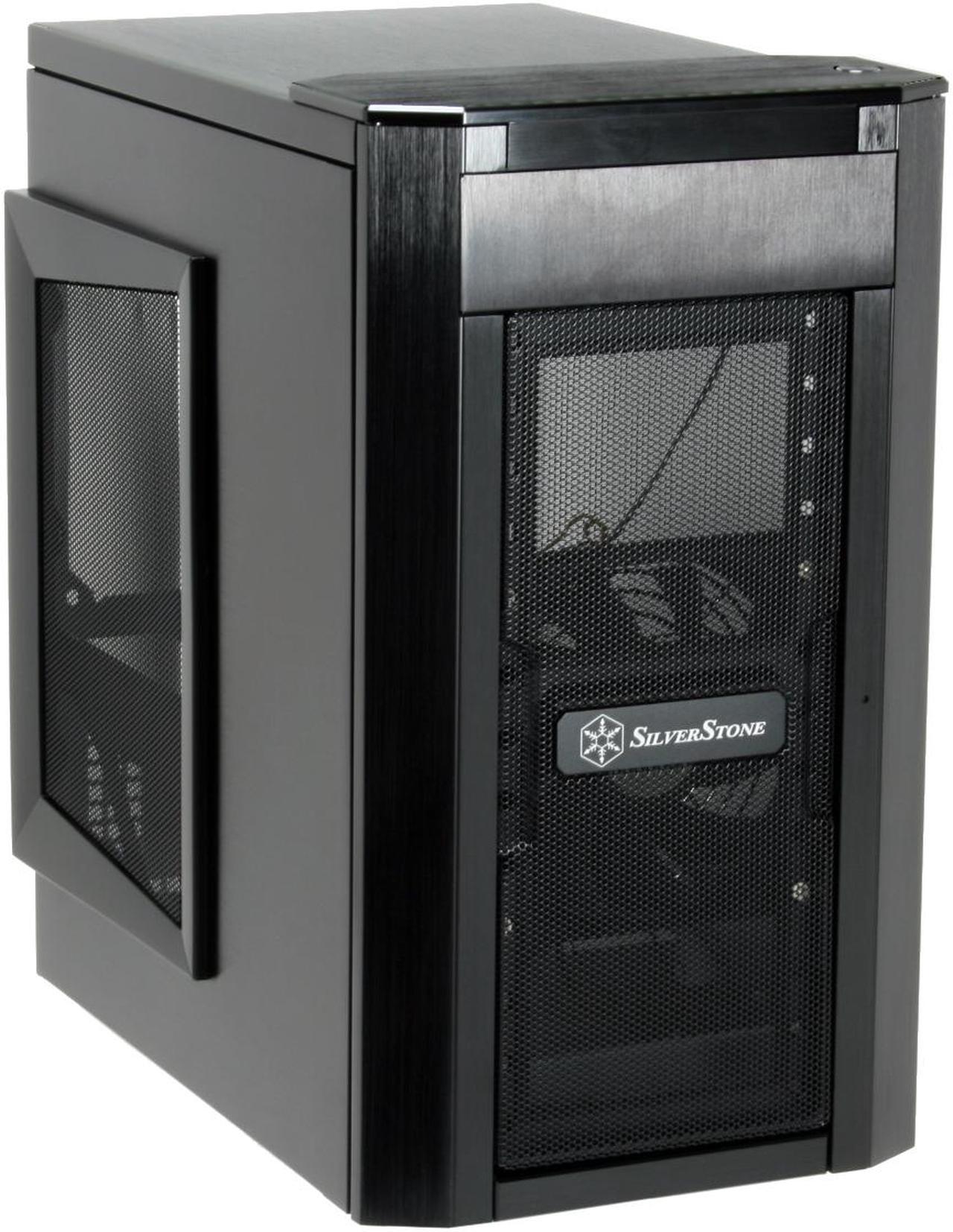 SilverStone Sugo Series SG03-B Black Aluminum Micro ATX Mid Tower Computer Case