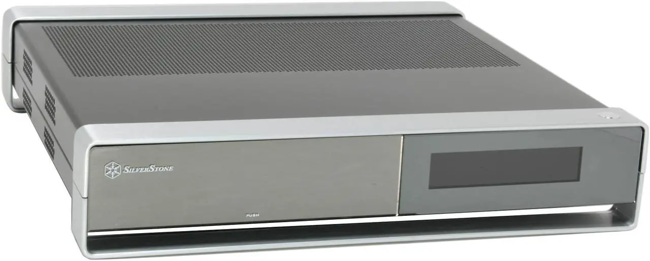 Main image of SILVERSTONE Black Aluminum / Steel Milo Series ML02B-MXR Micro ATX Media Center / HTPC Case