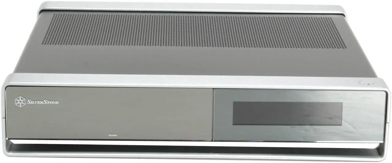 Alt view image 2 of 12 - SILVERSTONE Black Aluminum / Steel Milo Series ML02B-MXR Micro ATX Media Center / HTPC Case