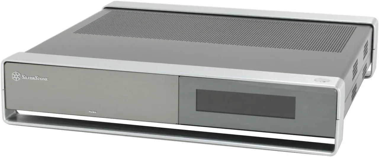 Alt view image 3 of 12 - SILVERSTONE Black Aluminum / Steel Milo Series ML02B-MXR Micro ATX Media Center / HTPC Case