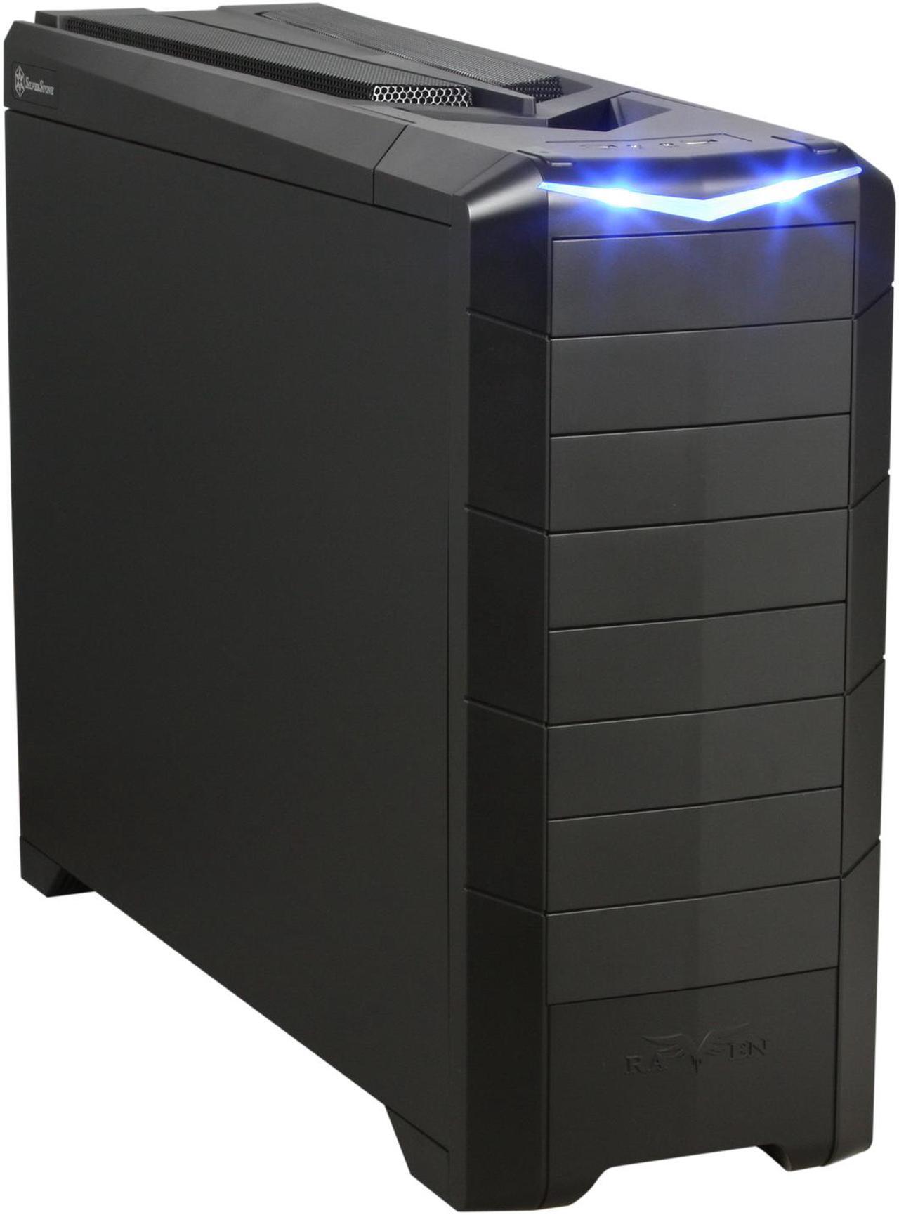 Main image of SilverStone RAVEN RV02-BW Matte black 0.8mm Steel ATX Full Tower Computer Case