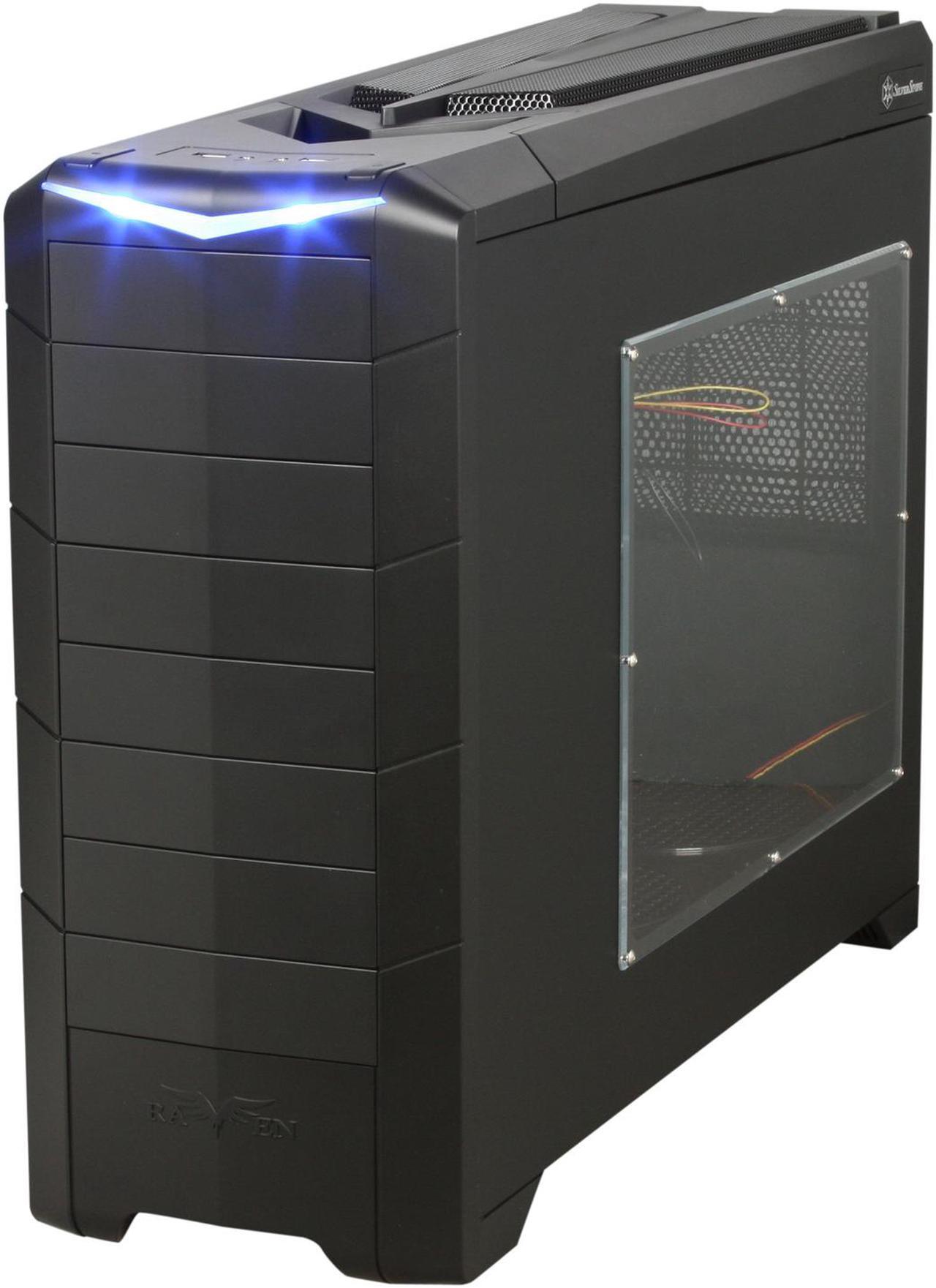 Alt view image 3 of 10 - SilverStone RAVEN RV02-BW Matte black 0.8mm Steel ATX Full Tower Computer Case