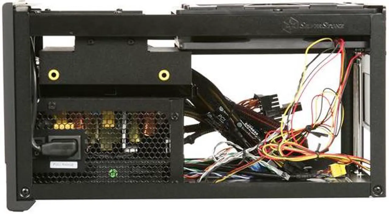 Alt view image 6 of 8 - SilverStone Sugo Series SG07-B Black Aluminum / SECC Mini-ITX Desktop Computer Case 600W 80+ Bronze Certified / Single +12V rail Power Supply