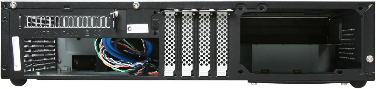 Alt view image 4 of 6 - SILVERSTONE Black Aluminum skin reinforced plastic front panel, 0.8mm SECC body MILO Series ML03B Micro ATX Media Center / HTPC Case