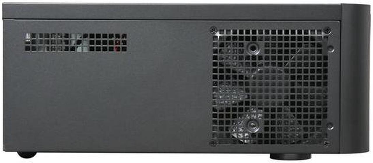 Alt view image 3 of 7 - SILVERSTONE Black Aluminum front door and plastic front panel, 0.8mm SECC body Grandia Series GD06B ATX Media Center / HTPC Case