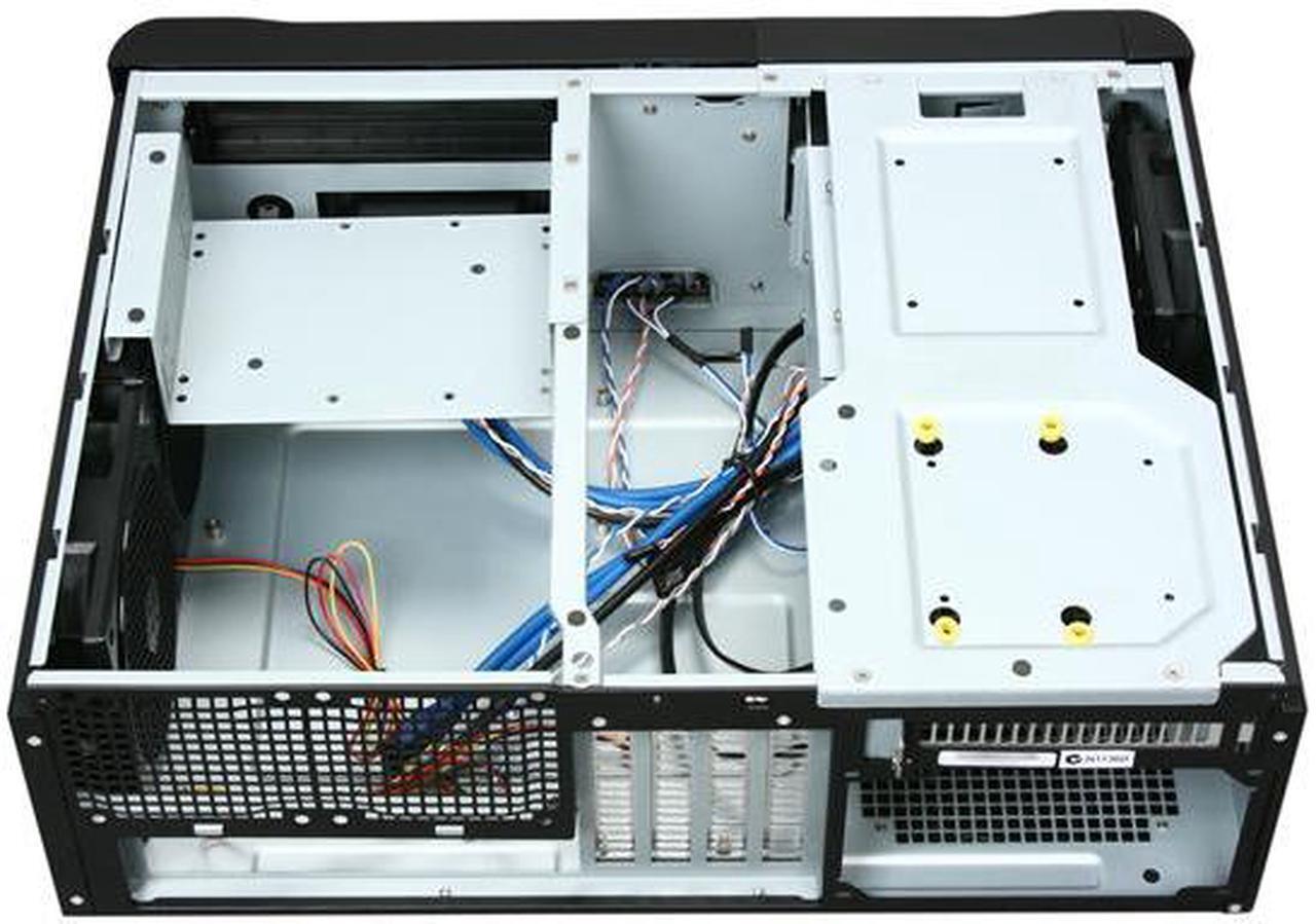 Alt view image 5 of 7 - SILVERSTONE Black Aluminum front door and plastic front panel, 0.8mm SECC body Grandia Series GD06B ATX Media Center / HTPC Case